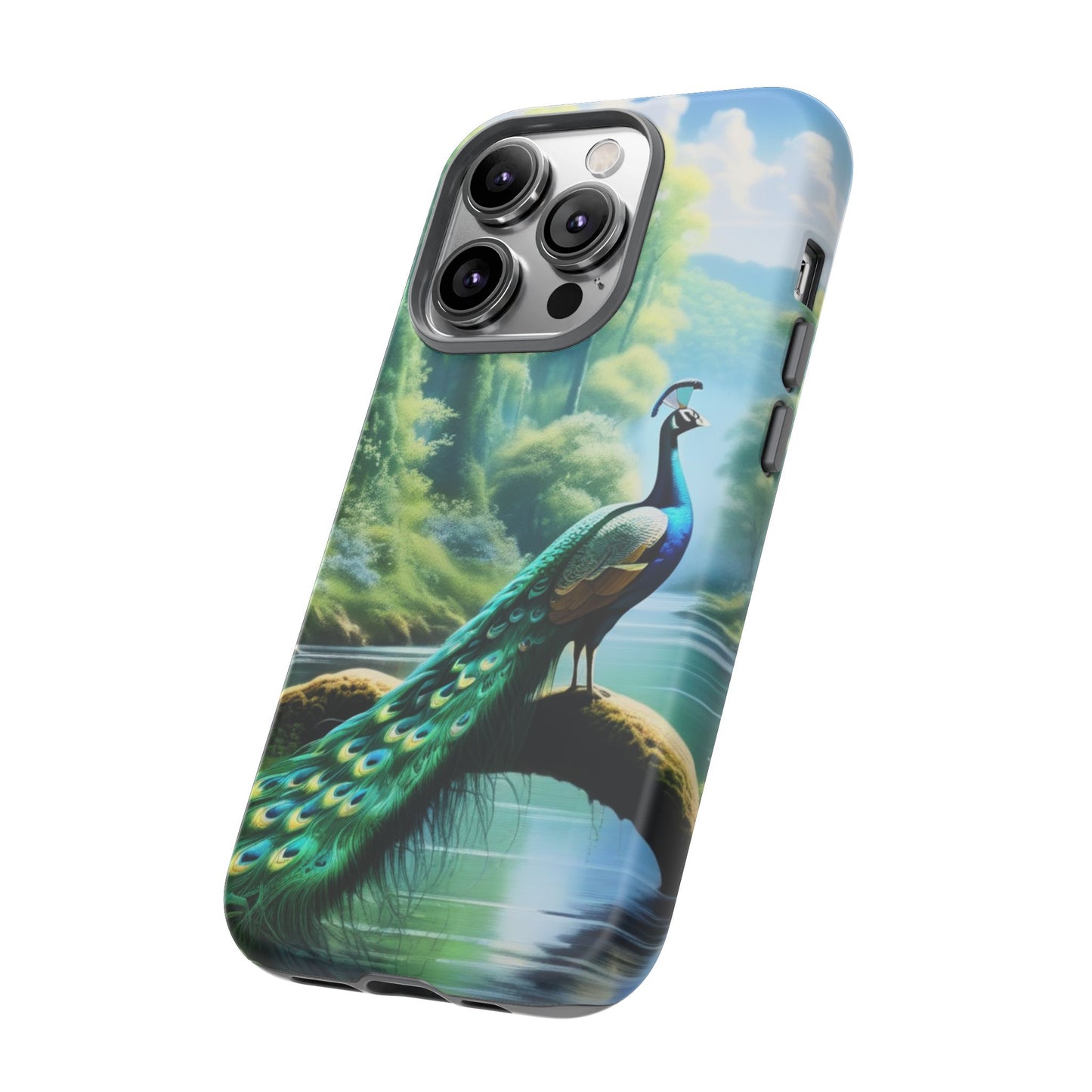 Feathers of Elegance (Peacock) Phone Case