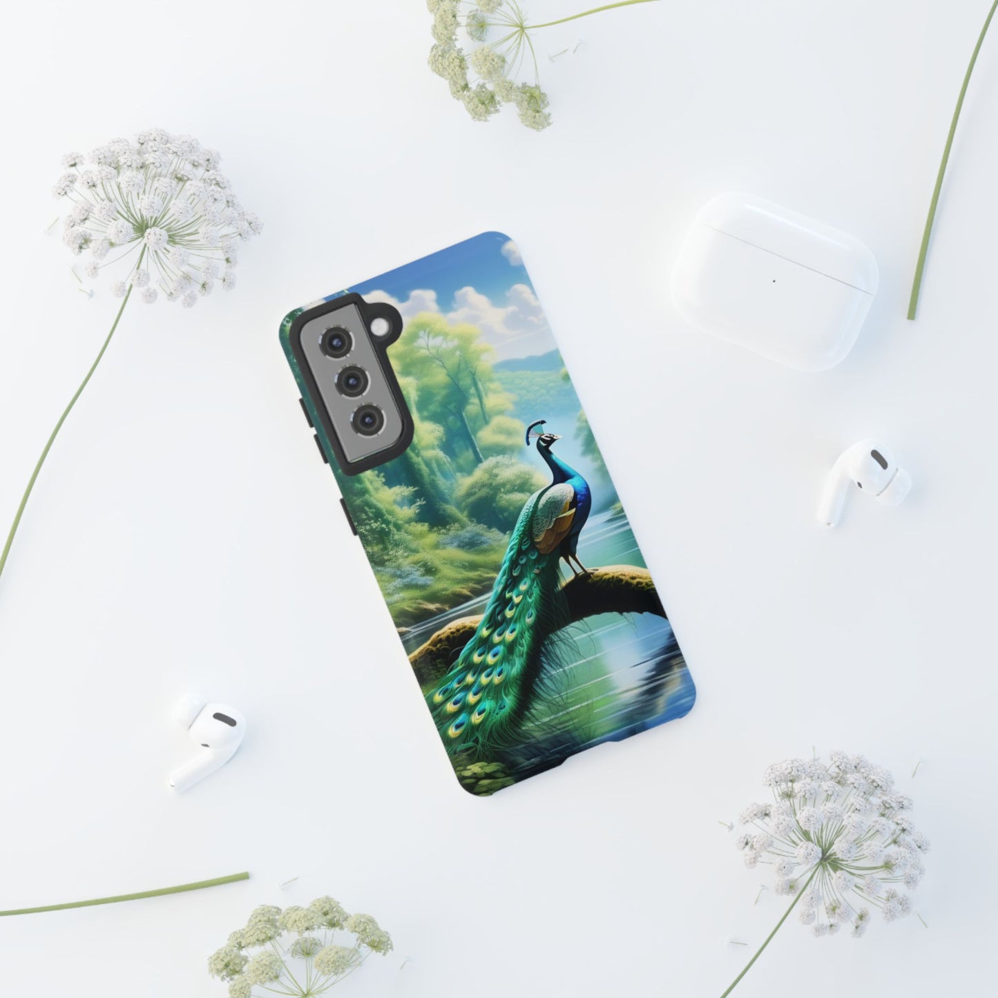 Feathers of Elegance (Peacock) Phone Case
