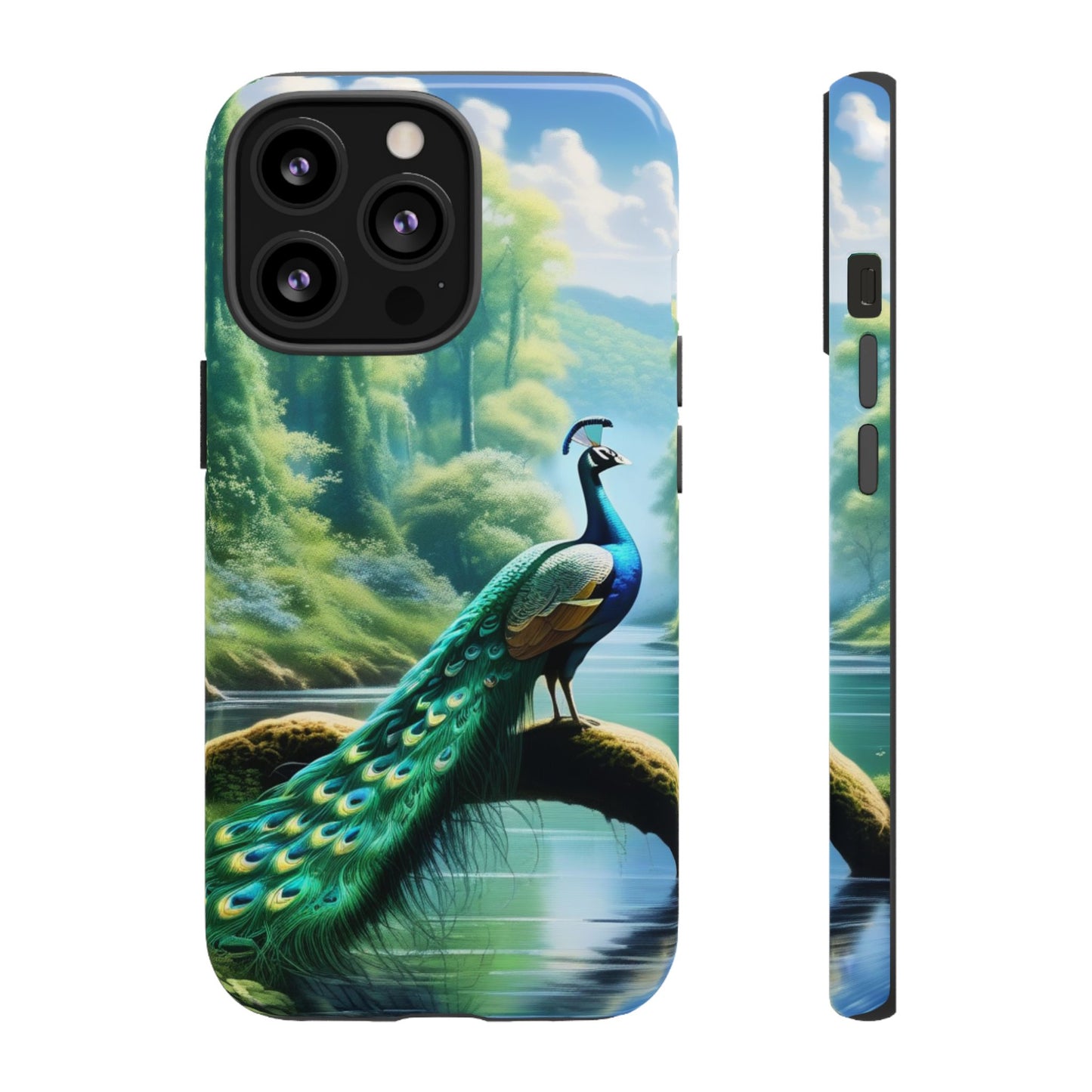 Feathers of Elegance (Peacock) Phone Case