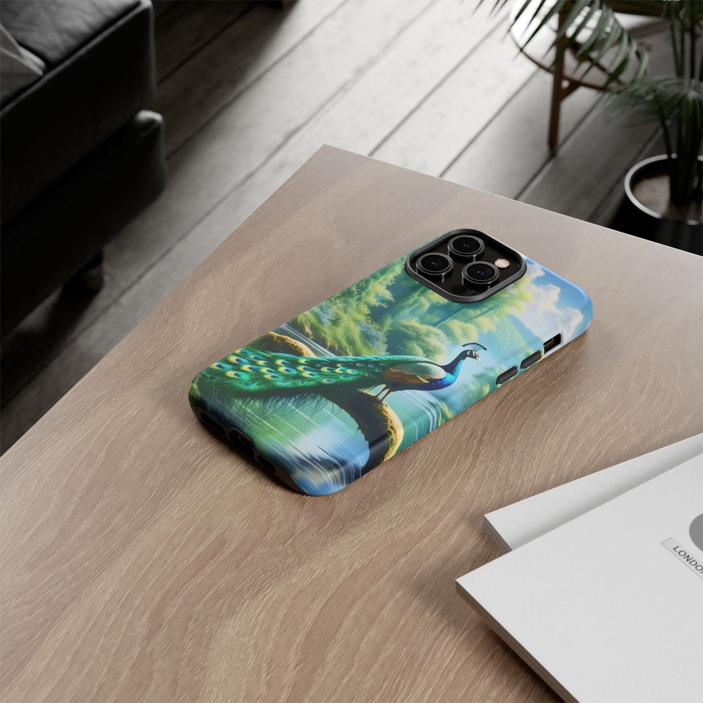 Feathers of Elegance (Peacock) Phone Case