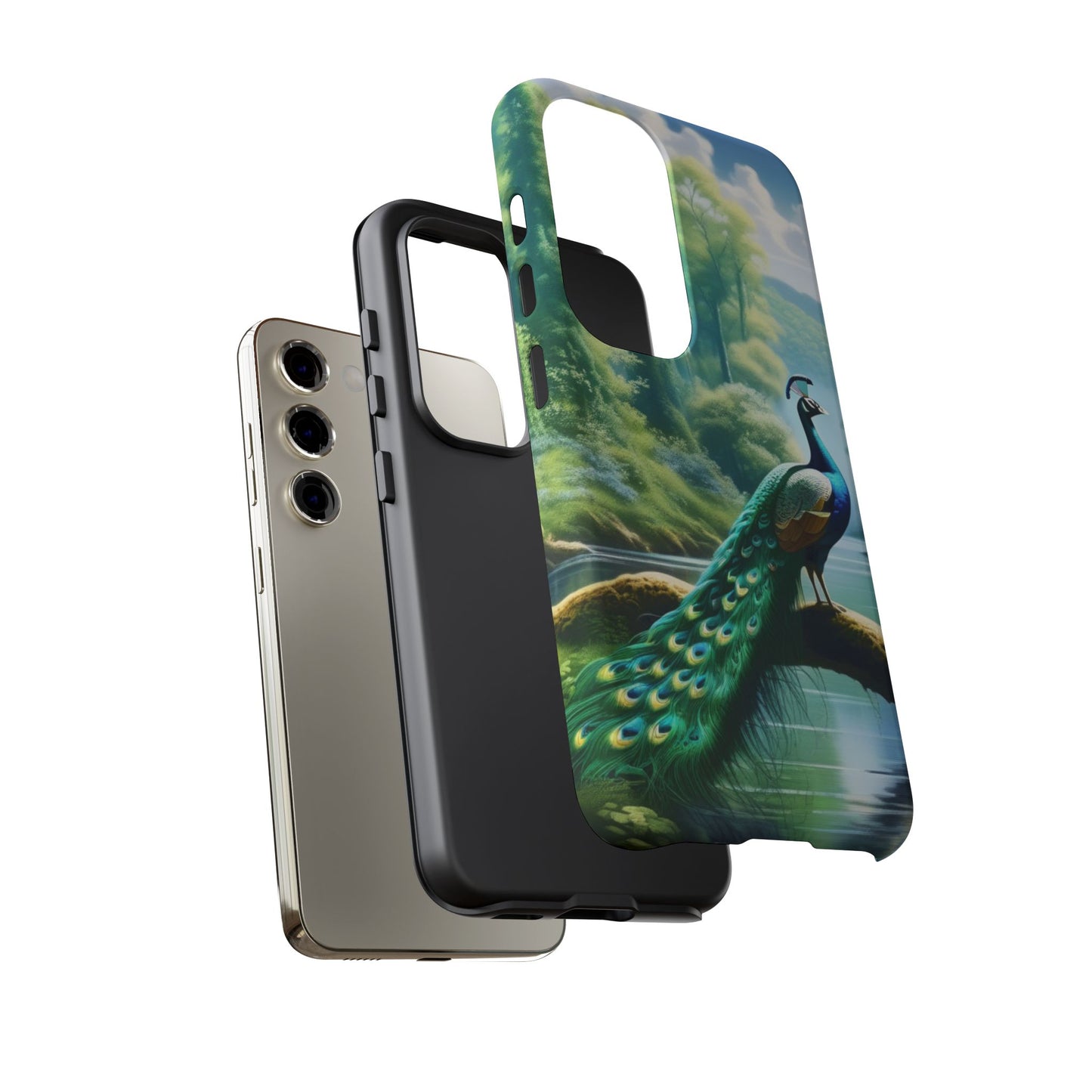 Feathers of Elegance (Peacock) Phone Case