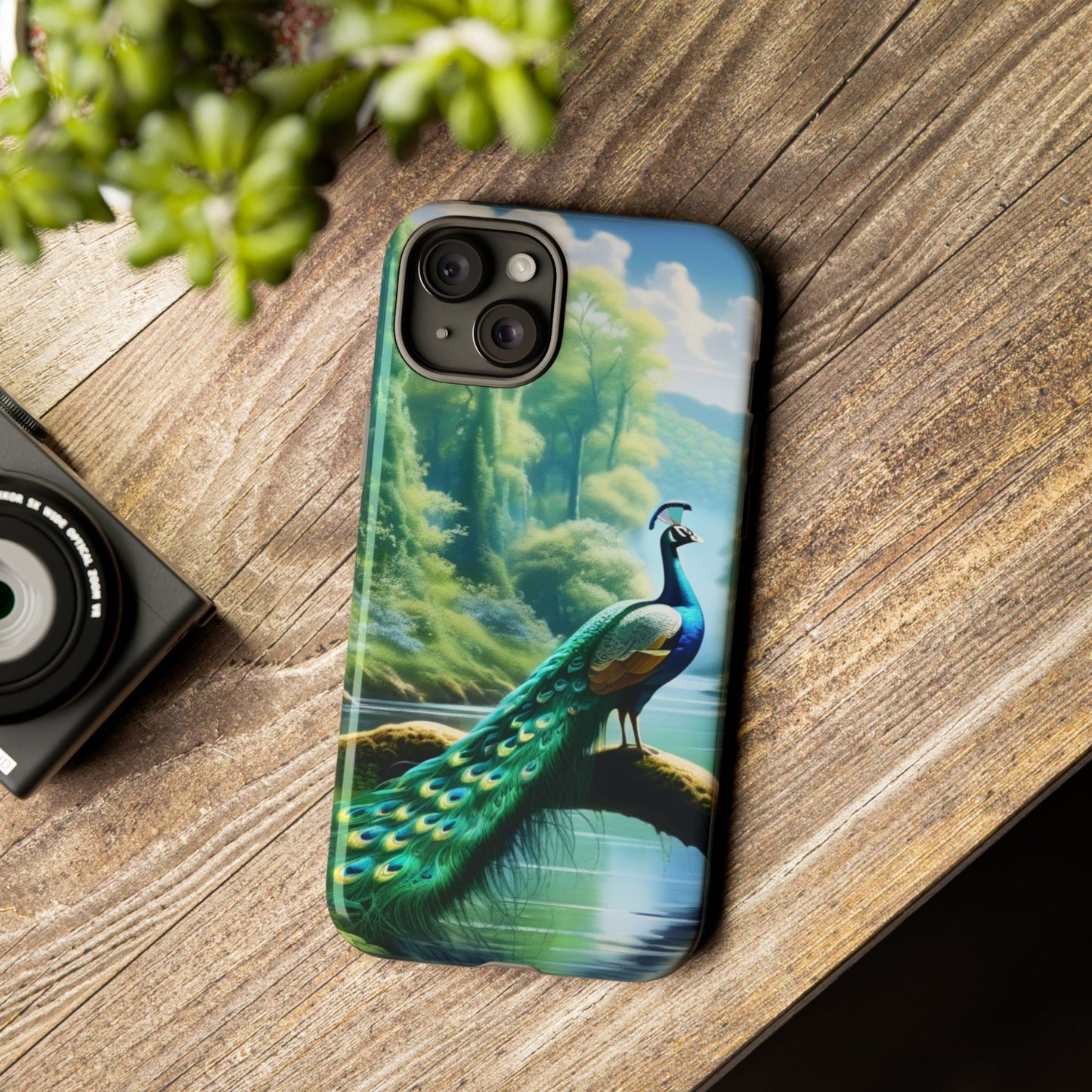 Feathers of Elegance (Peacock) Phone Case