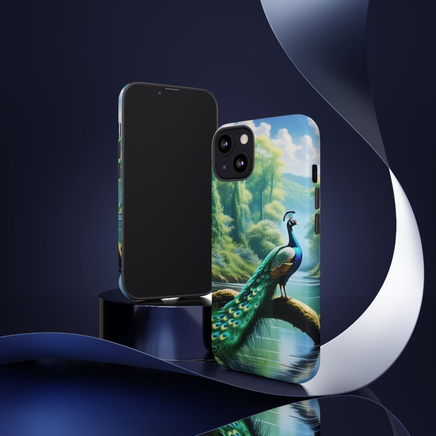 Feathers of Elegance (Peacock) Phone Case