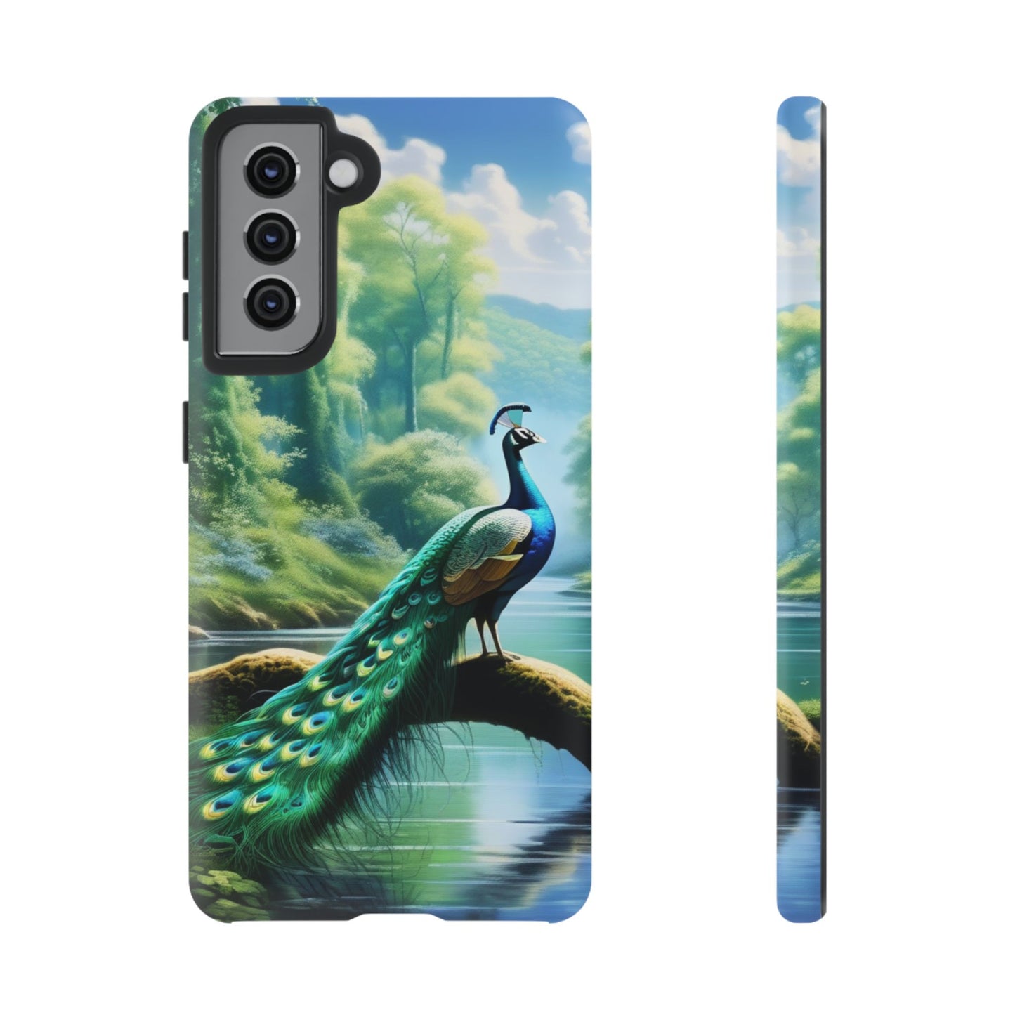 Feathers of Elegance (Peacock) Phone Case