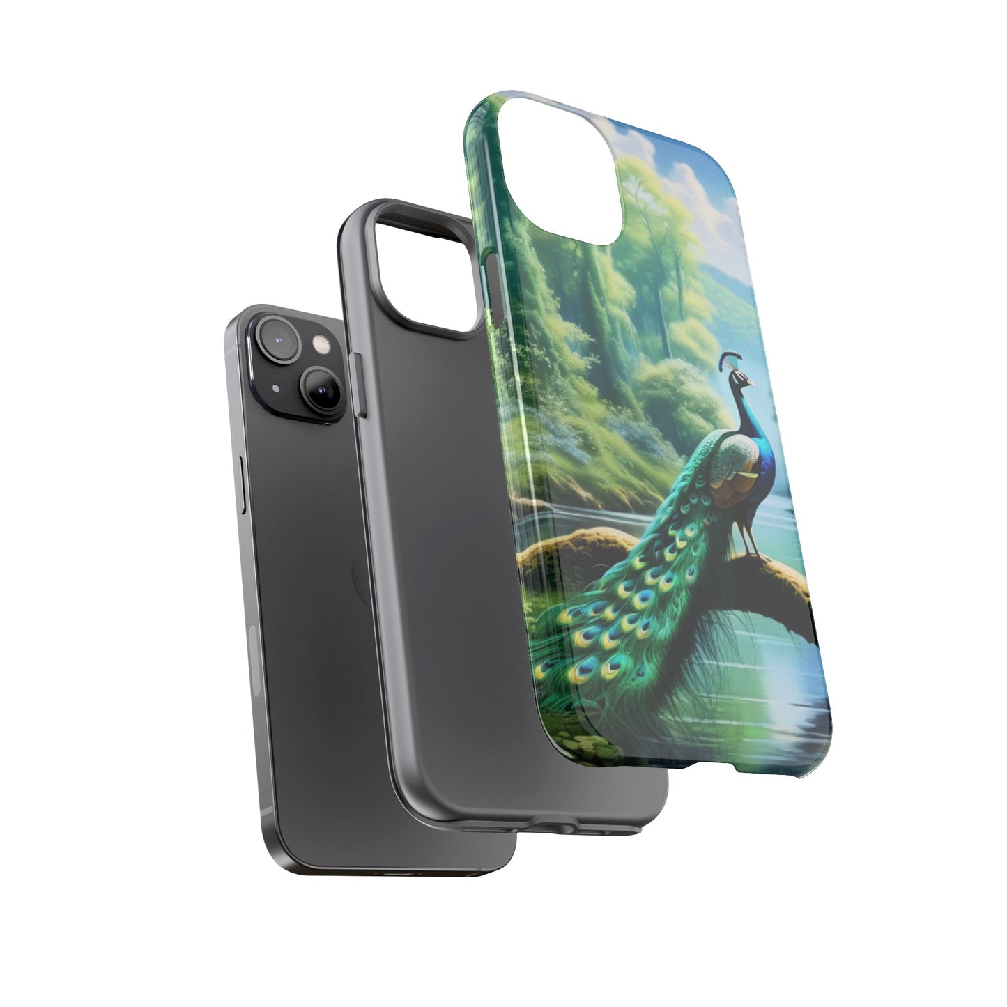 Feathers of Elegance (Peacock) Phone Case