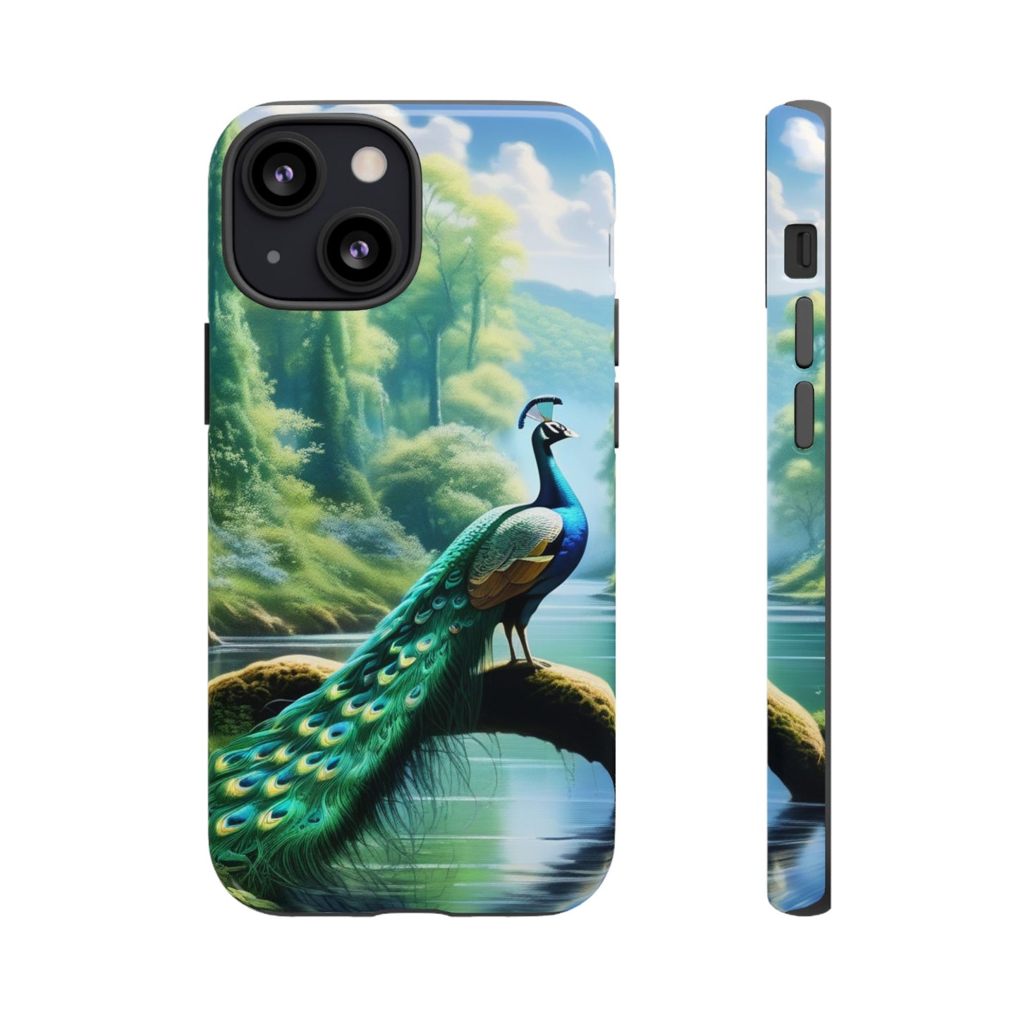 Feathers of Elegance (Peacock) Phone Case