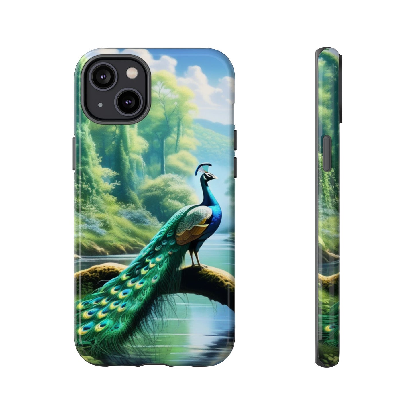 Feathers of Elegance (Peacock) Phone Case