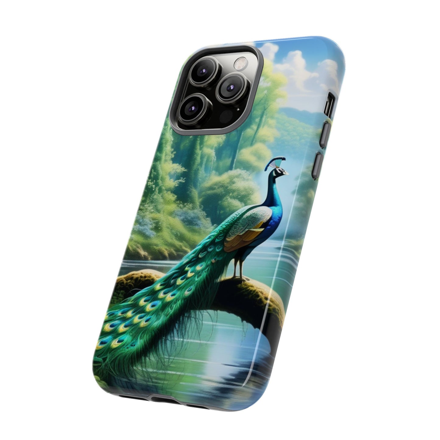 Feathers of Elegance (Peacock) Phone Case