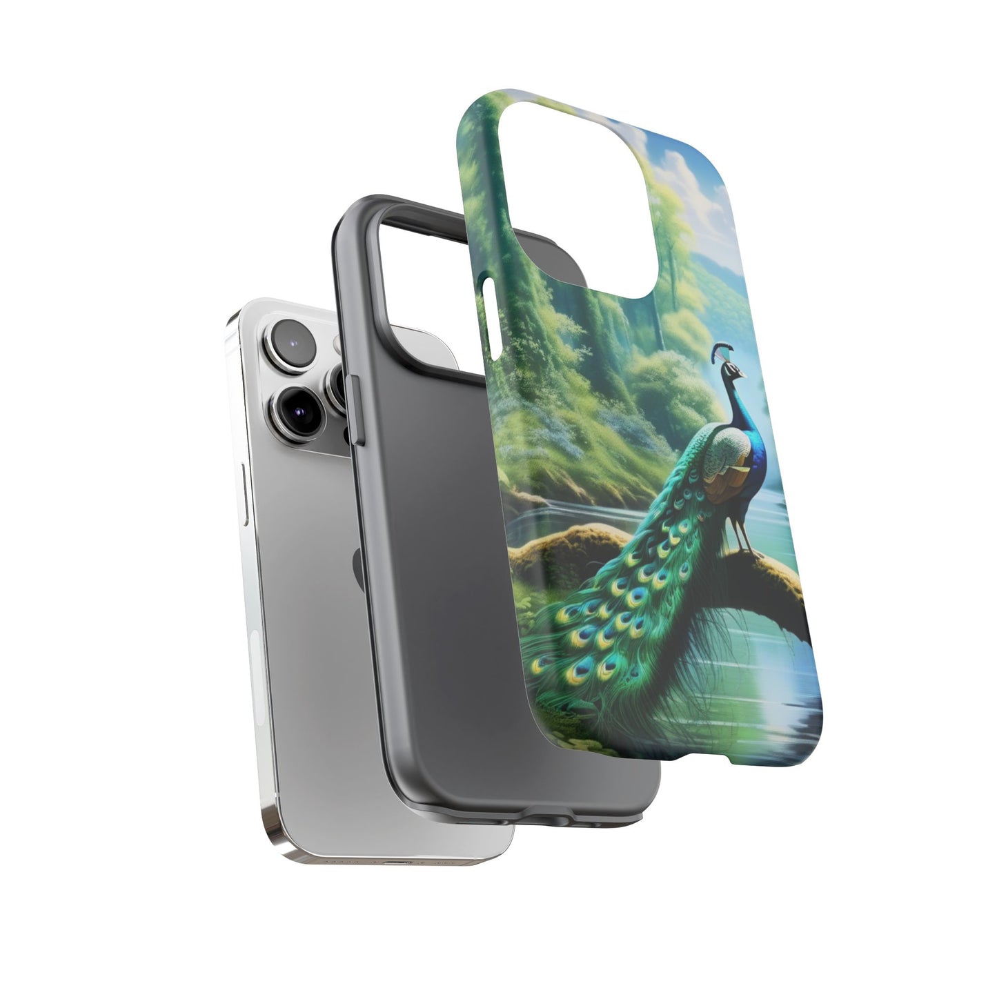 Feathers of Elegance (Peacock) Phone Case