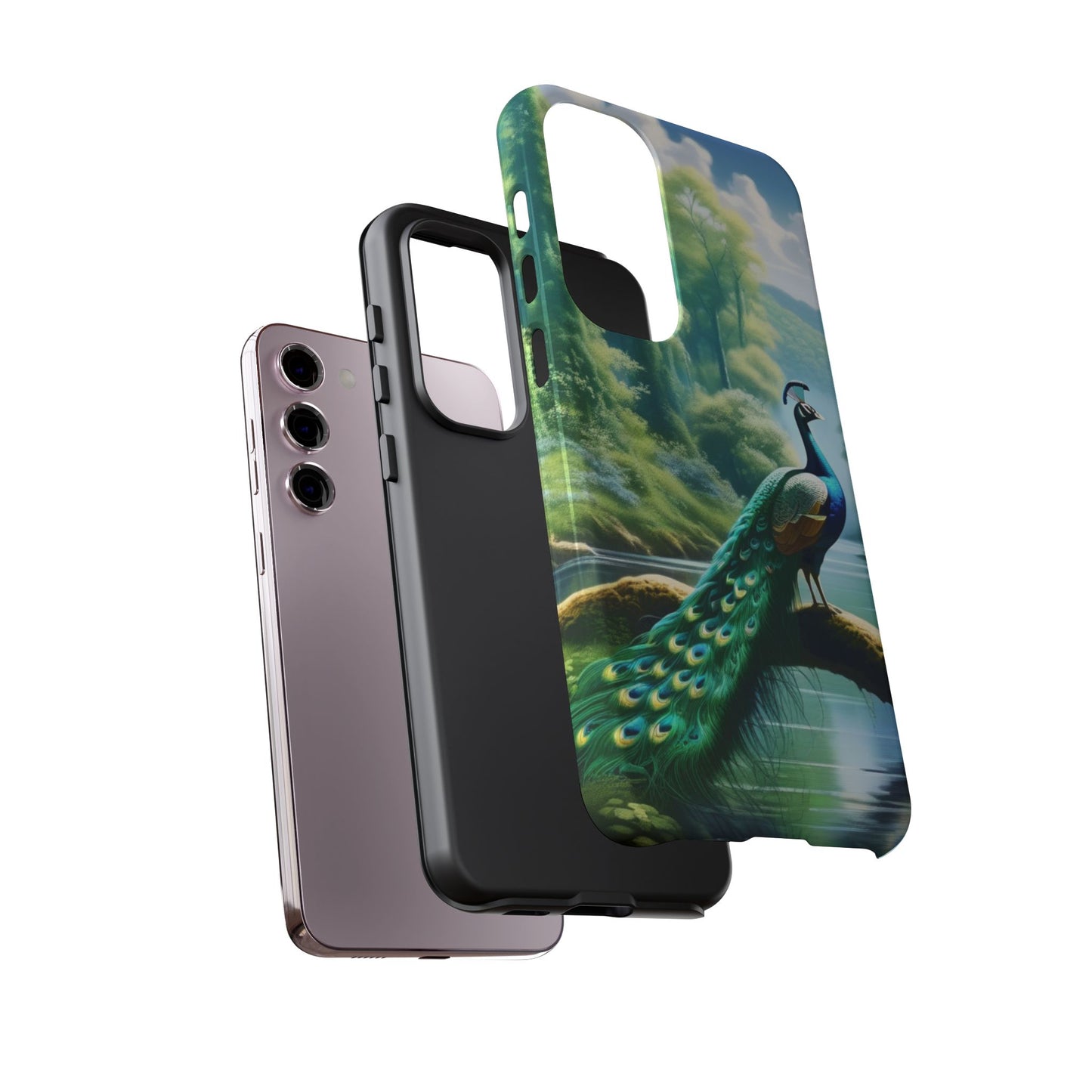 Feathers of Elegance (Peacock) Phone Case