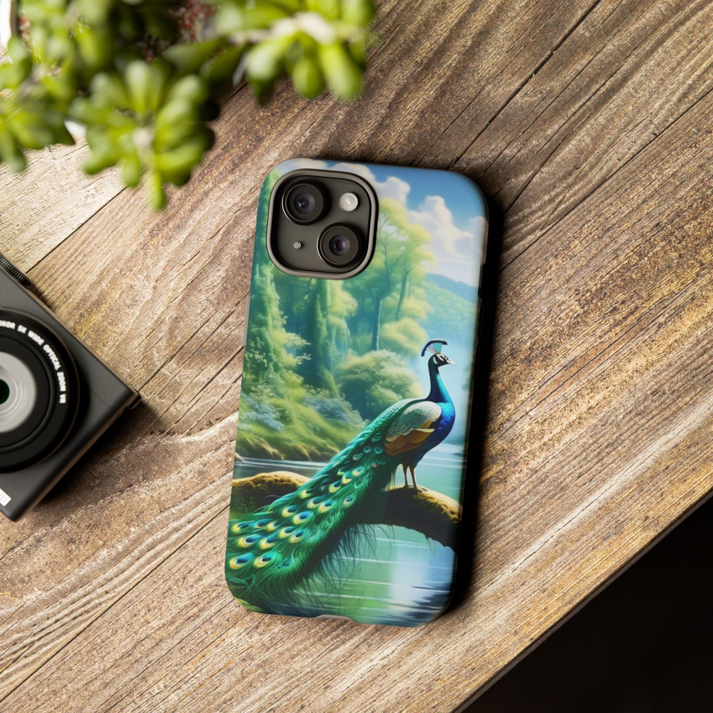 Feathers of Elegance (Peacock) Phone Case