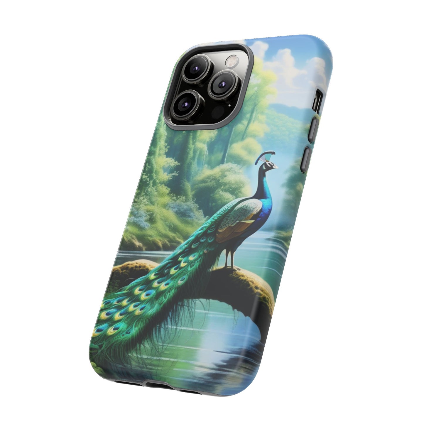 Feathers of Elegance (Peacock) Phone Case