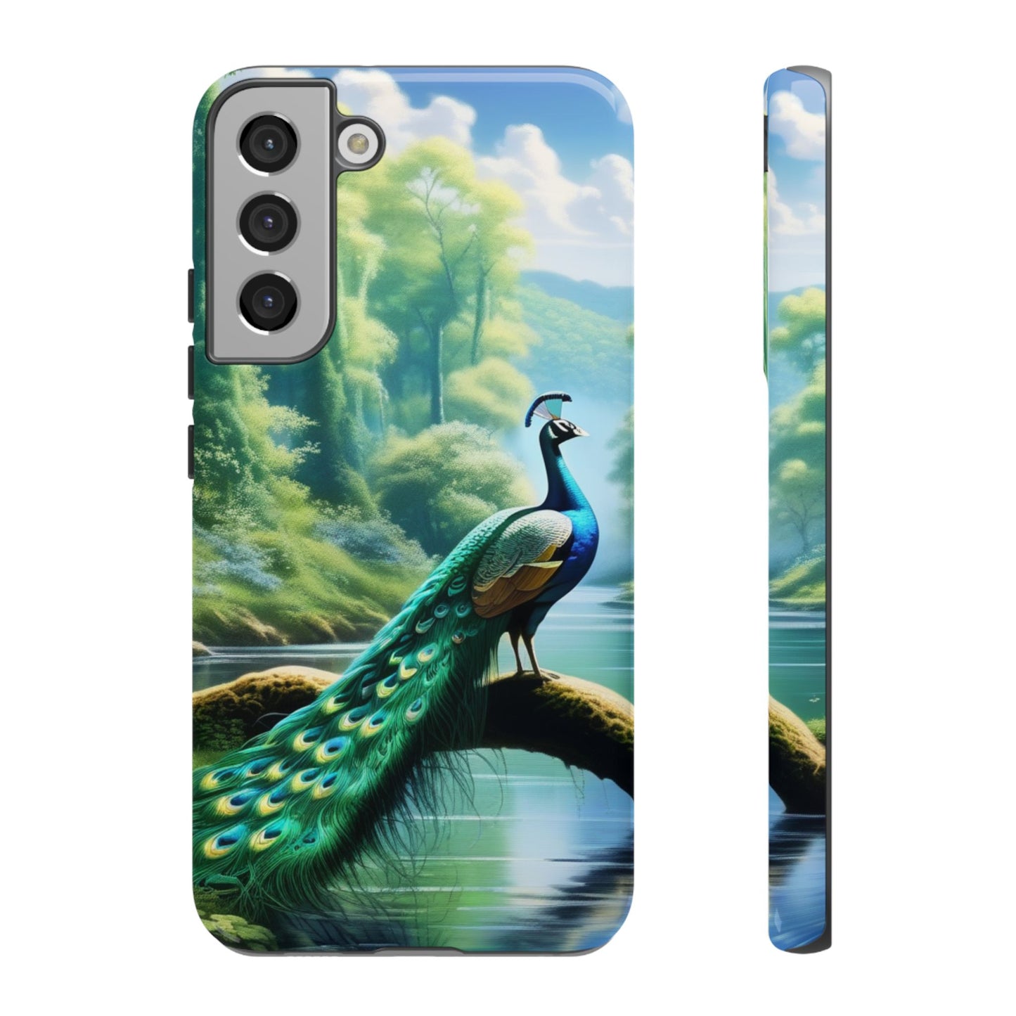 Feathers of Elegance (Peacock) Phone Case