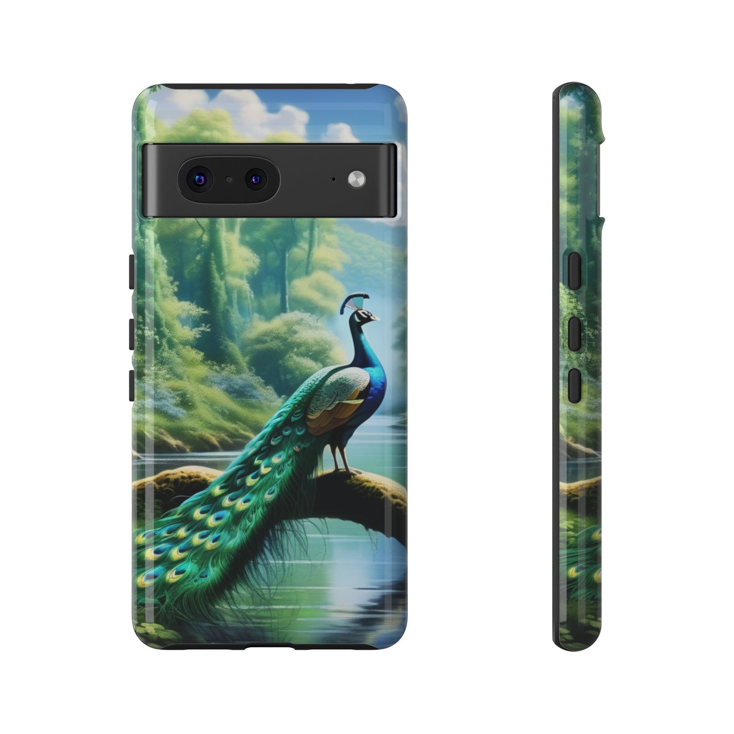 Feathers of Elegance (Peacock) Phone Case