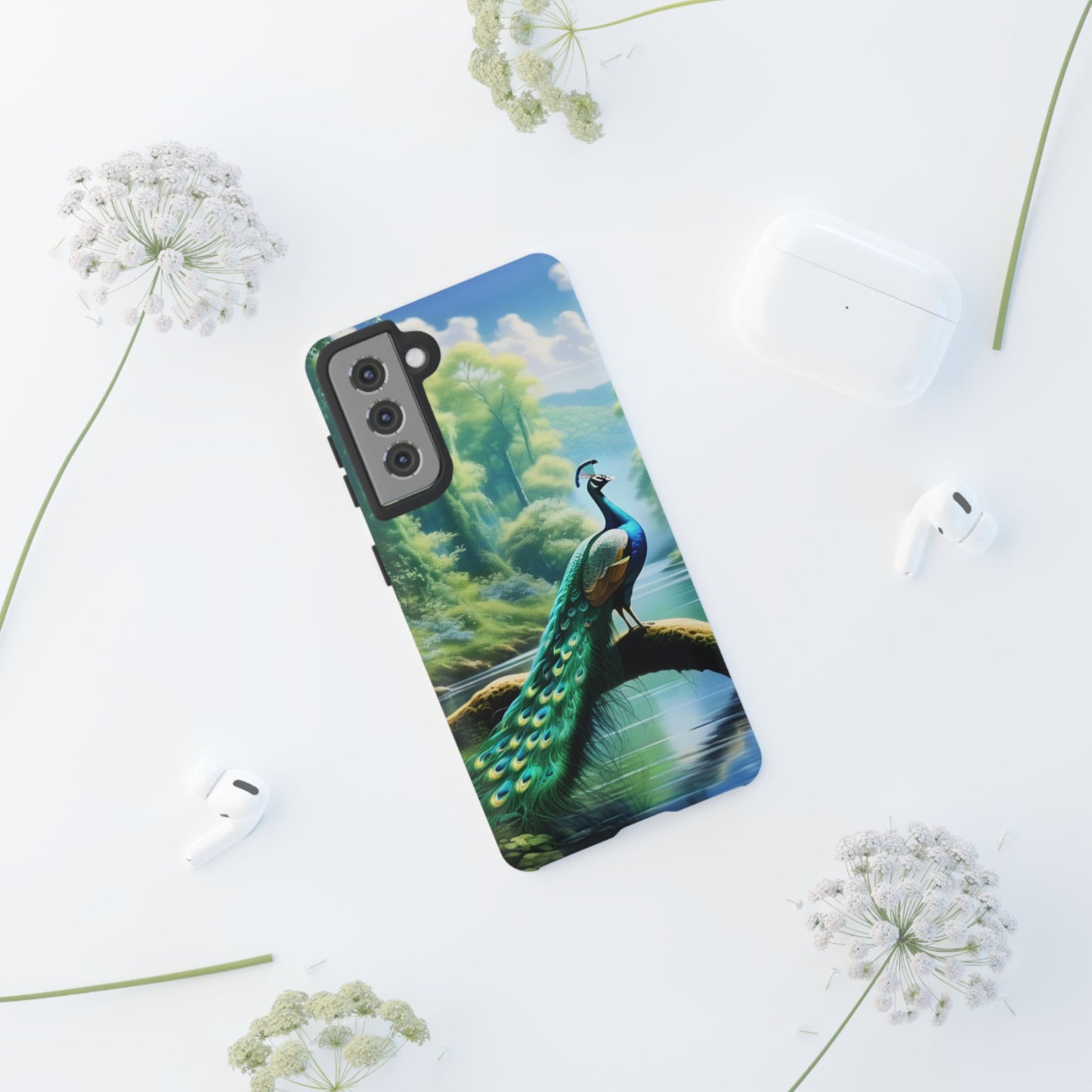 Feathers of Elegance (Peacock) Phone Case