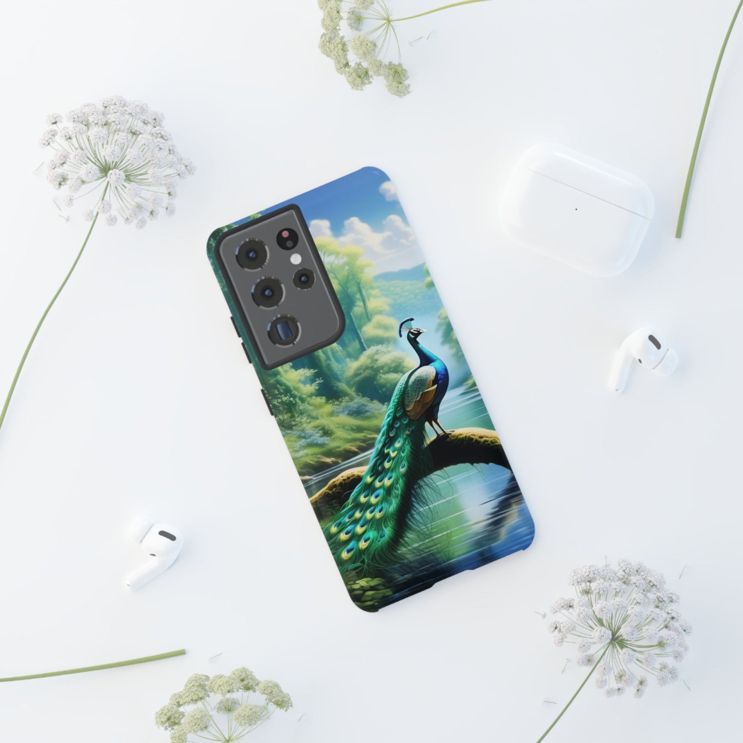 Feathers of Elegance (Peacock) Phone Case