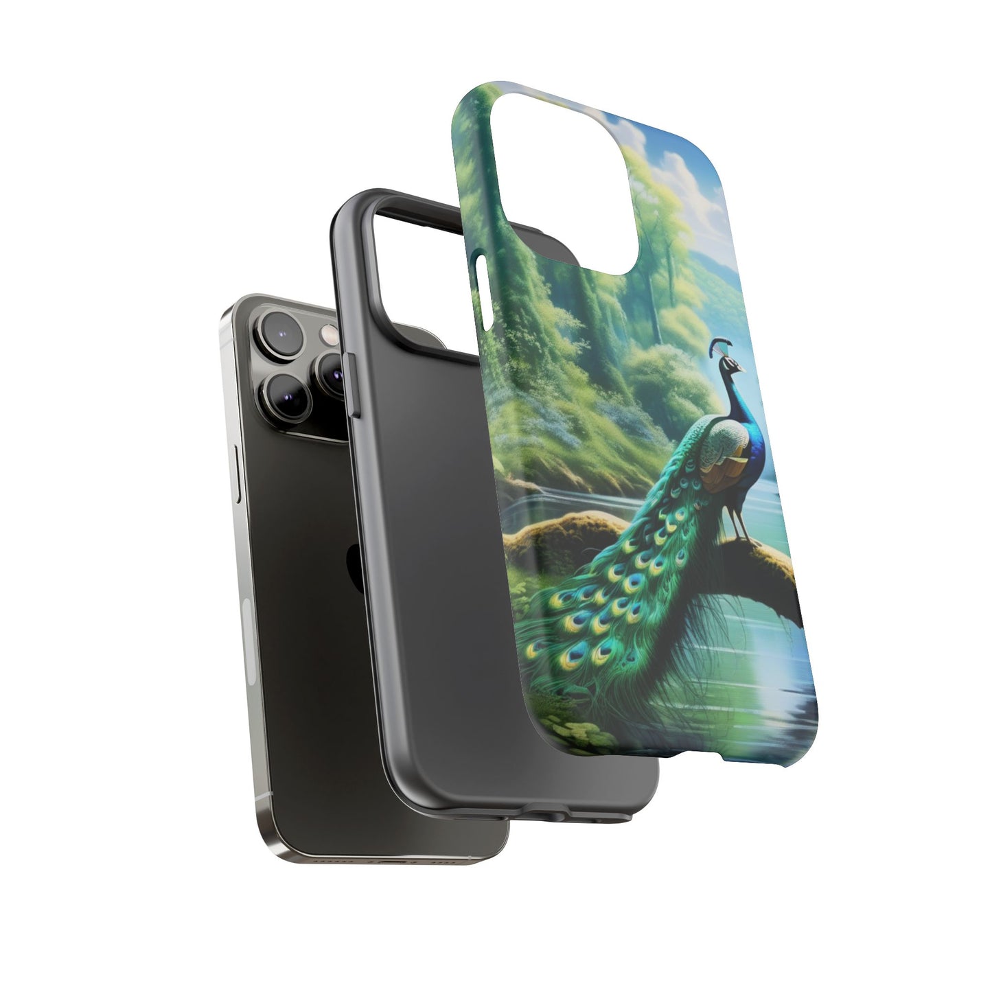 Feathers of Elegance (Peacock) Phone Case