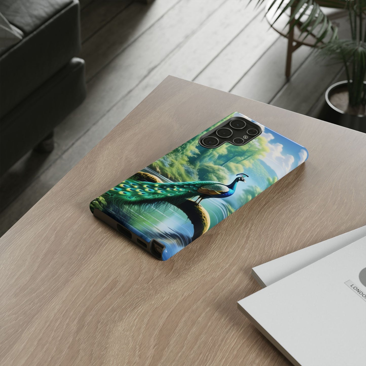 Feathers of Elegance (Peacock) Phone Case