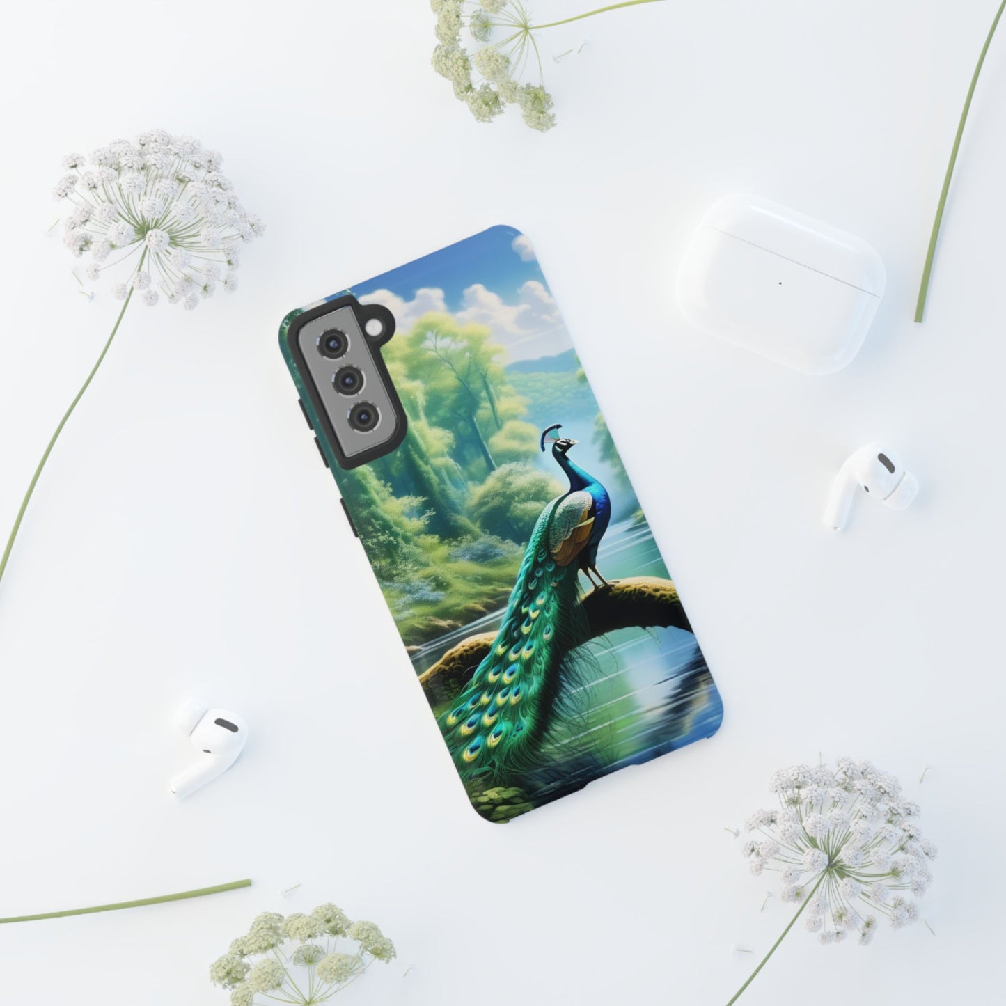 Feathers of Elegance (Peacock) Phone Case