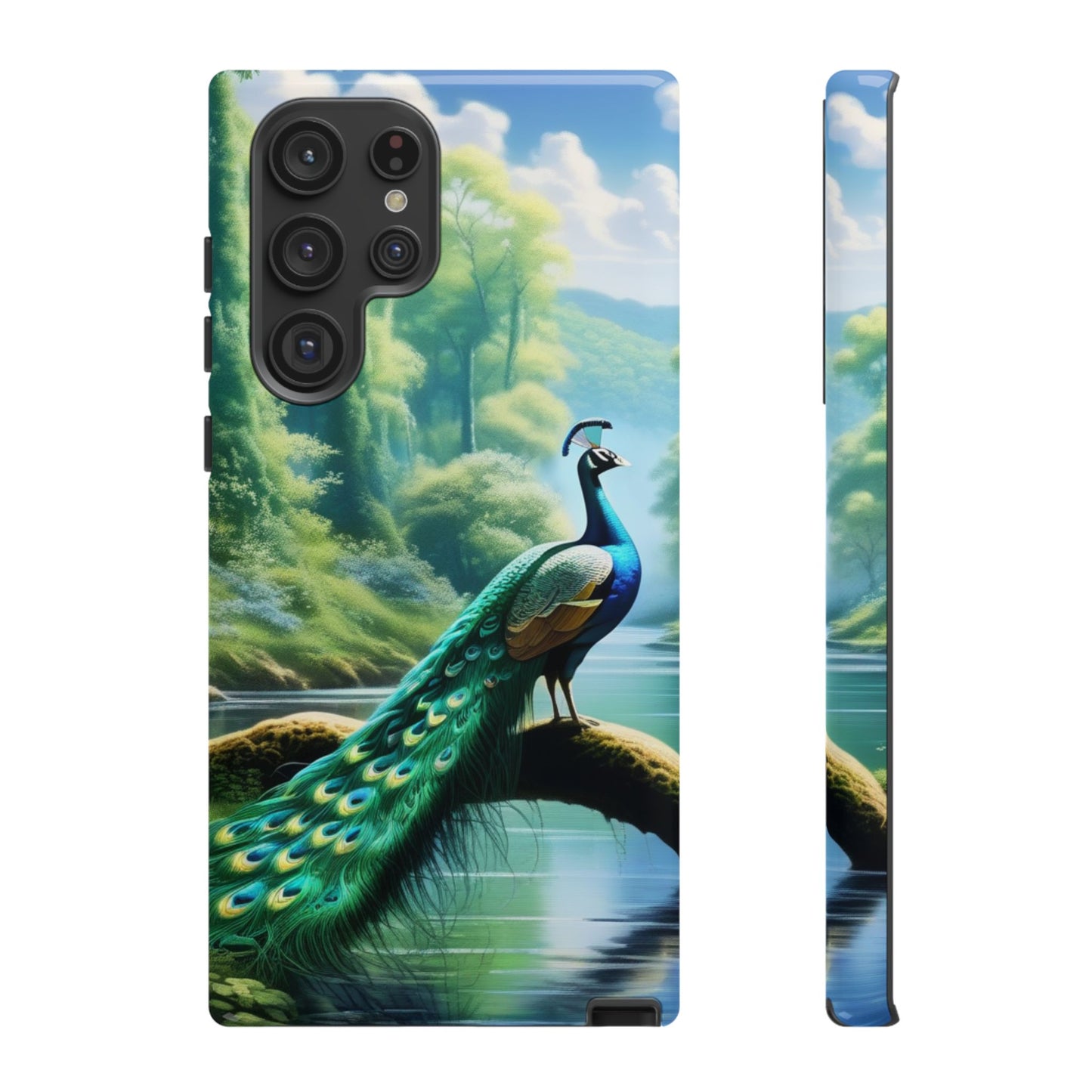 Feathers of Elegance (Peacock) Phone Case