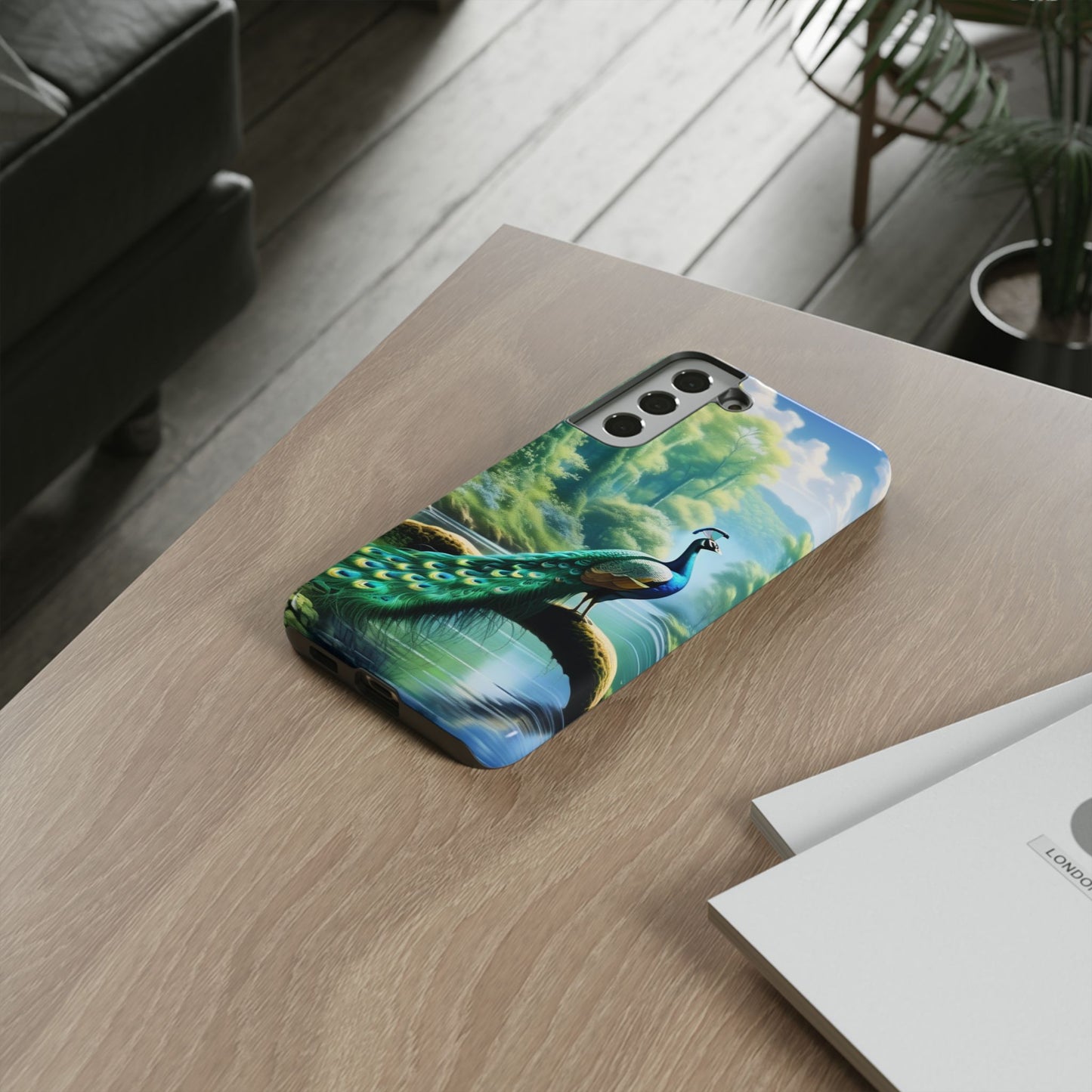 Feathers of Elegance (Peacock) Phone Case