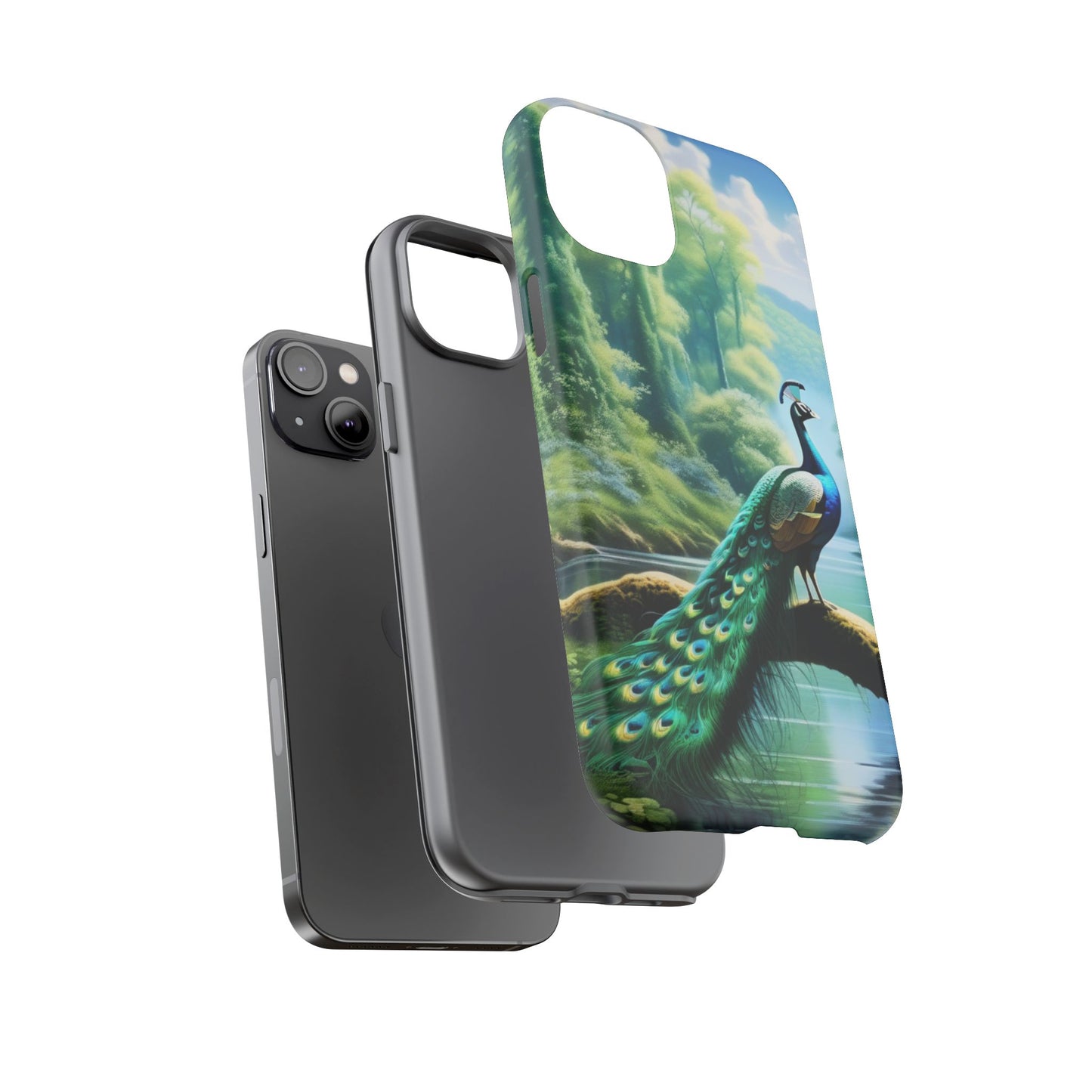 Feathers of Elegance (Peacock) Phone Case