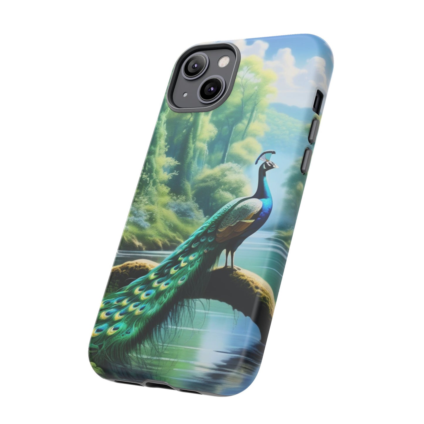 Feathers of Elegance (Peacock) Phone Case