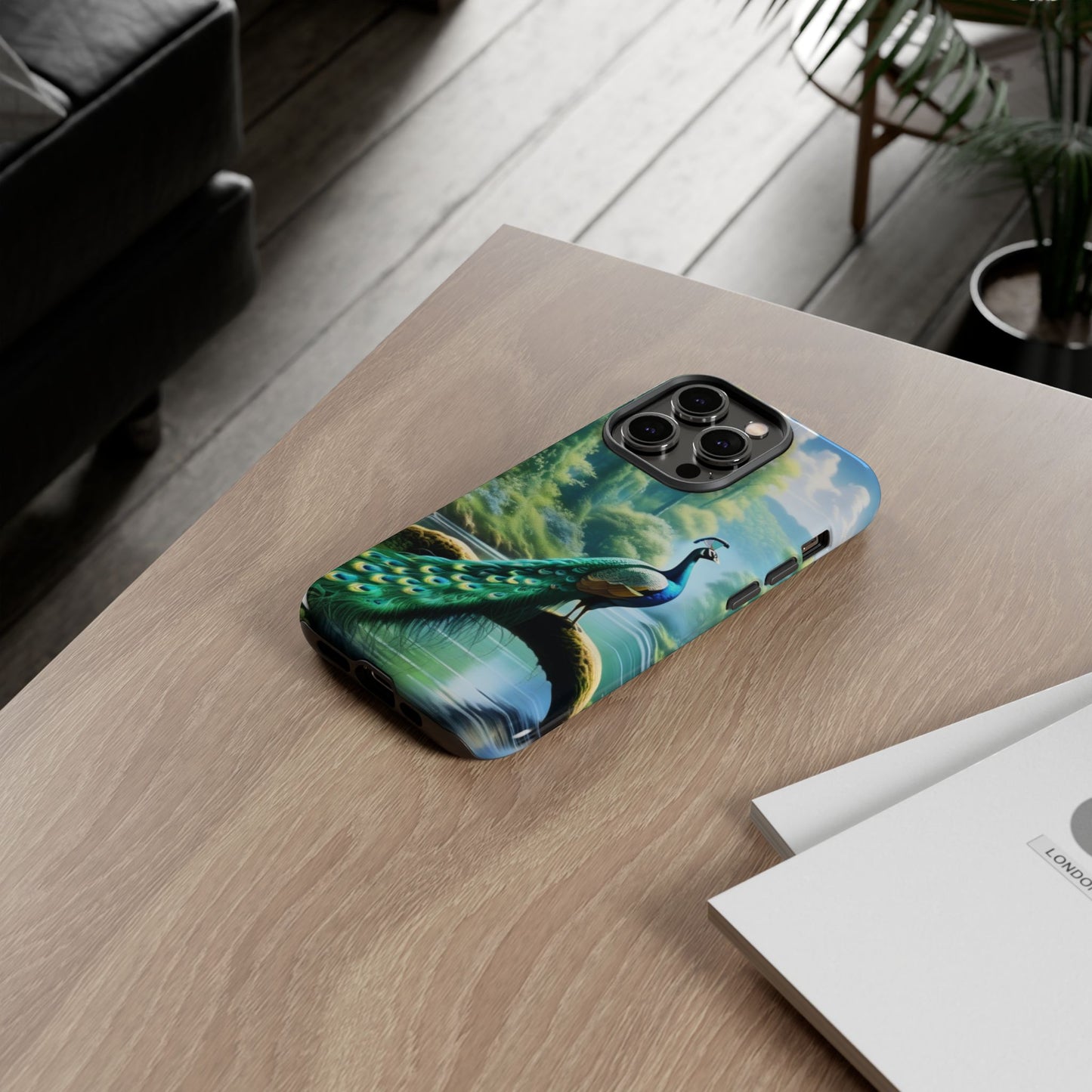 Feathers of Elegance (Peacock) Phone Case