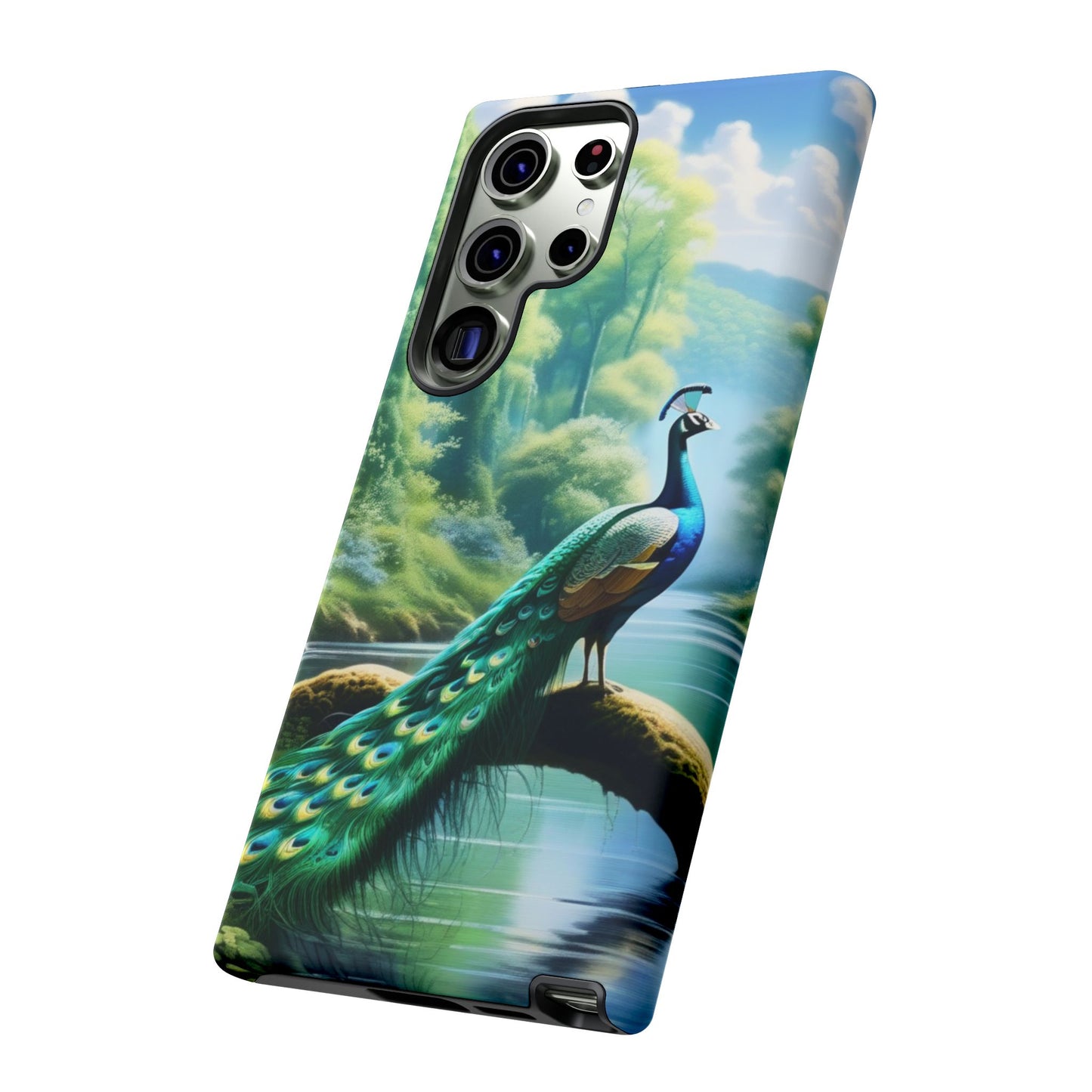 Feathers of Elegance (Peacock) Phone Case