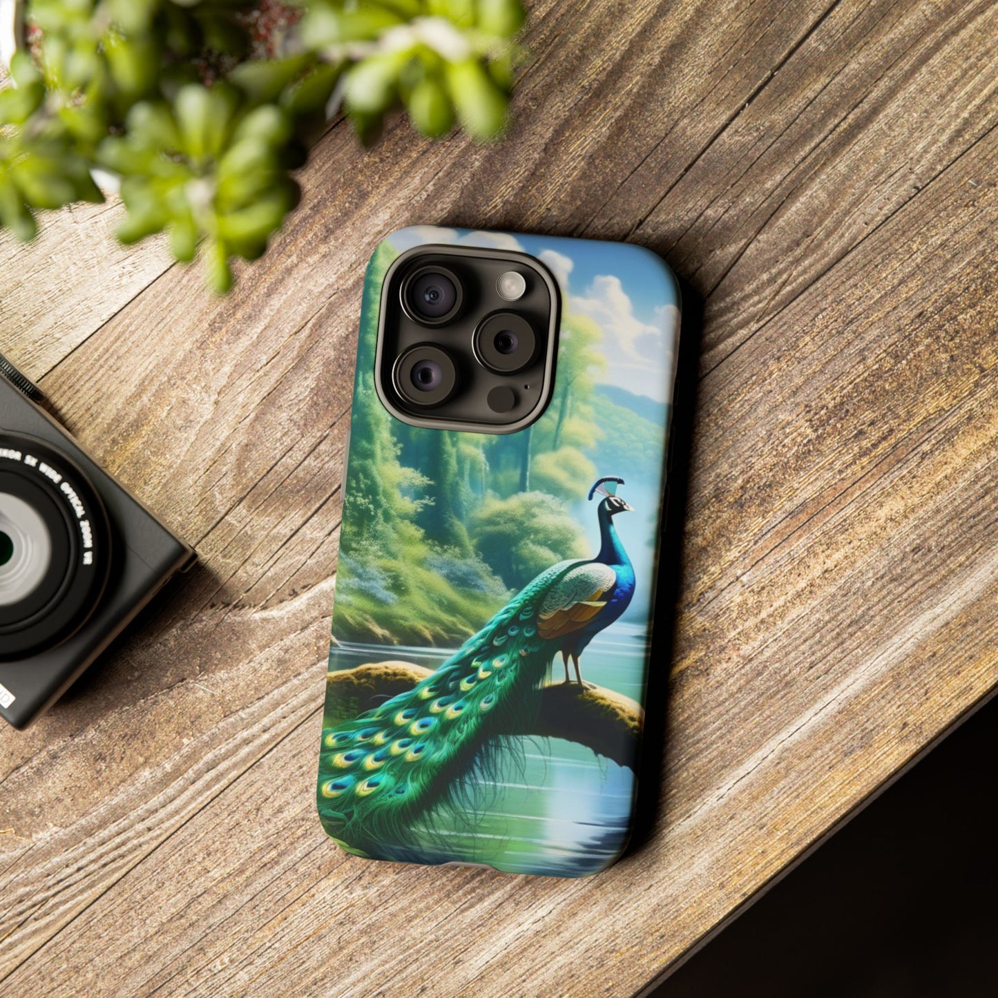 Feathers of Elegance (Peacock) Phone Case