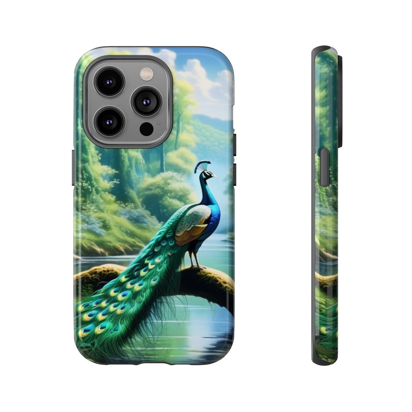 Feathers of Elegance (Peacock) Phone Case