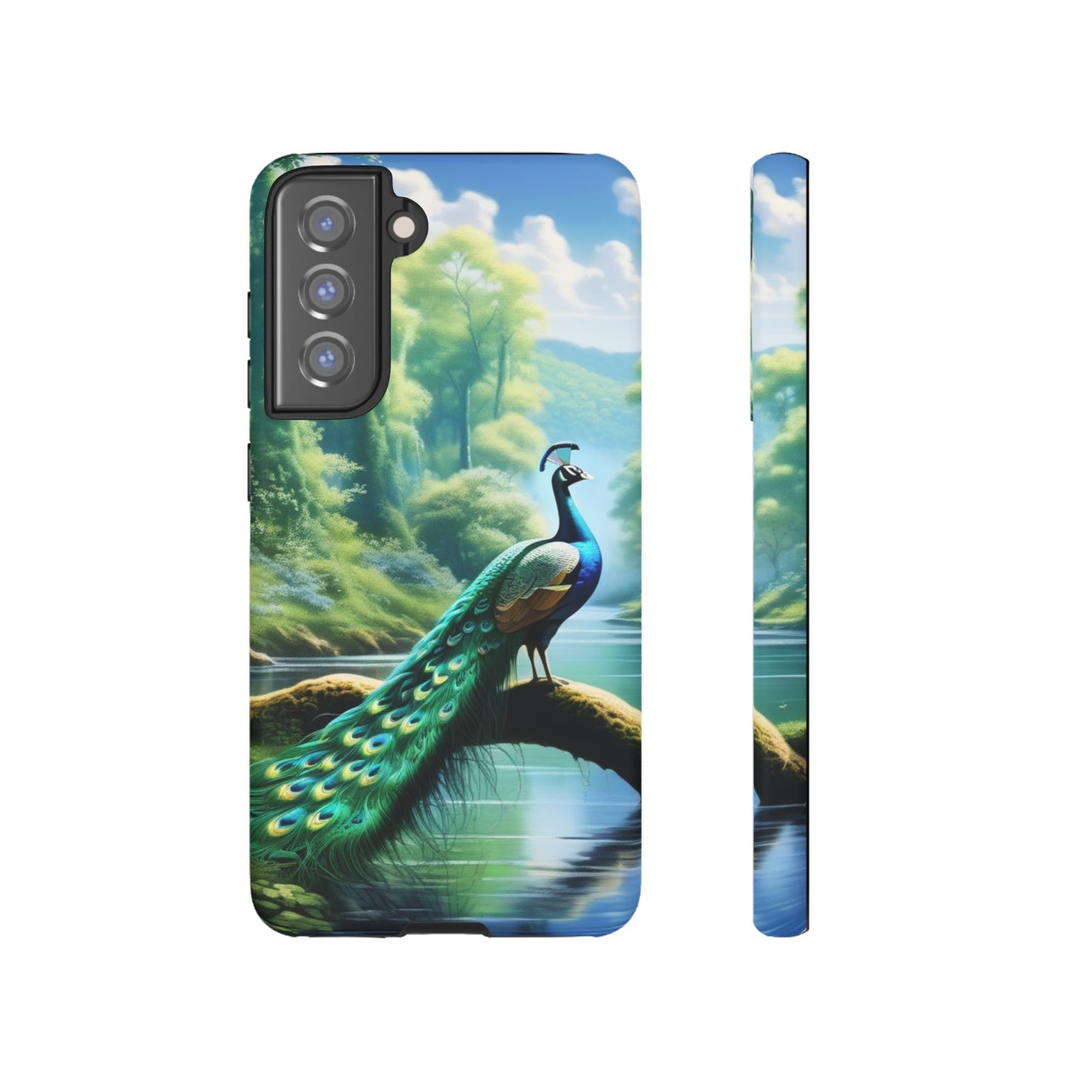 Feathers of Elegance (Peacock) Phone Case