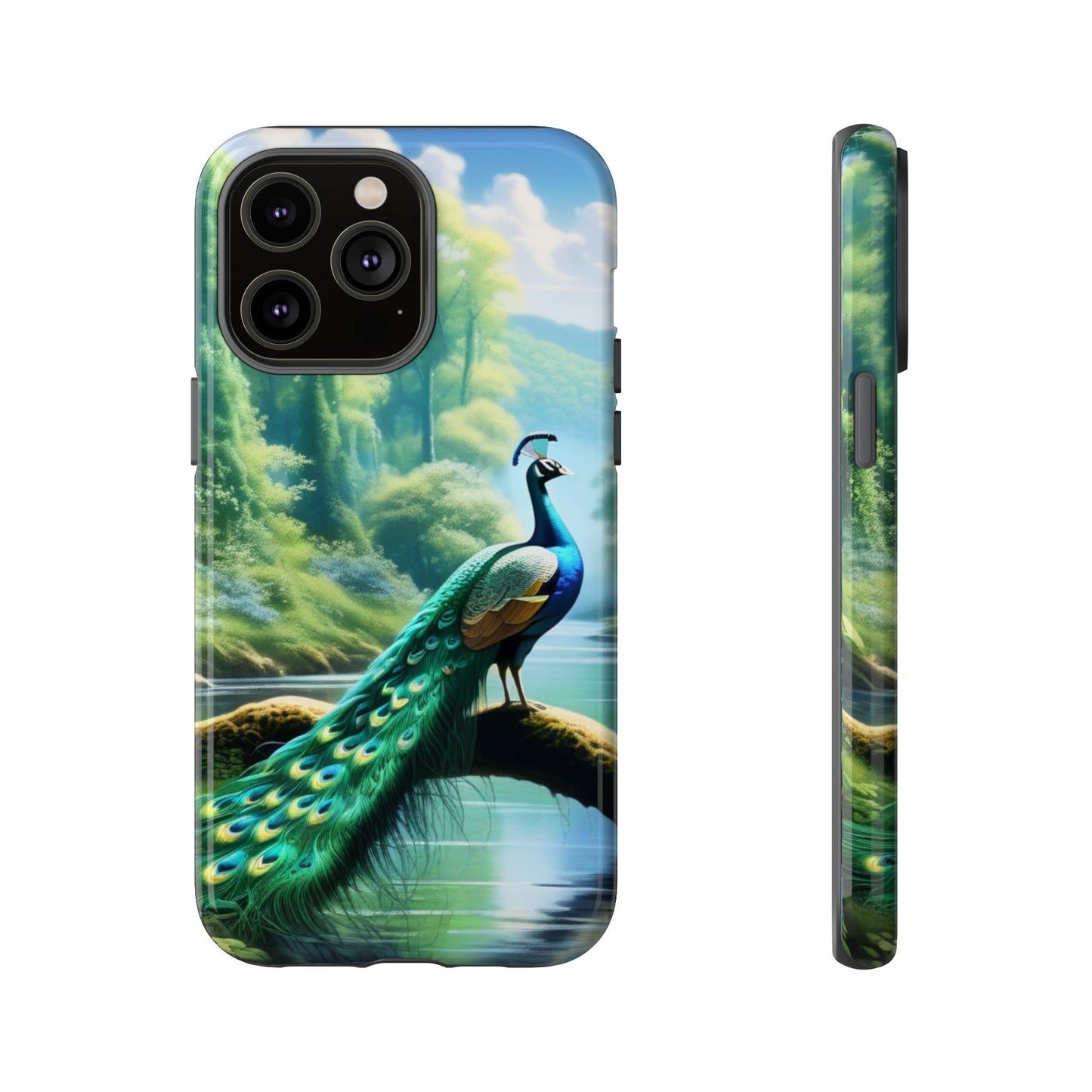 Feathers of Elegance (Peacock) Phone Case