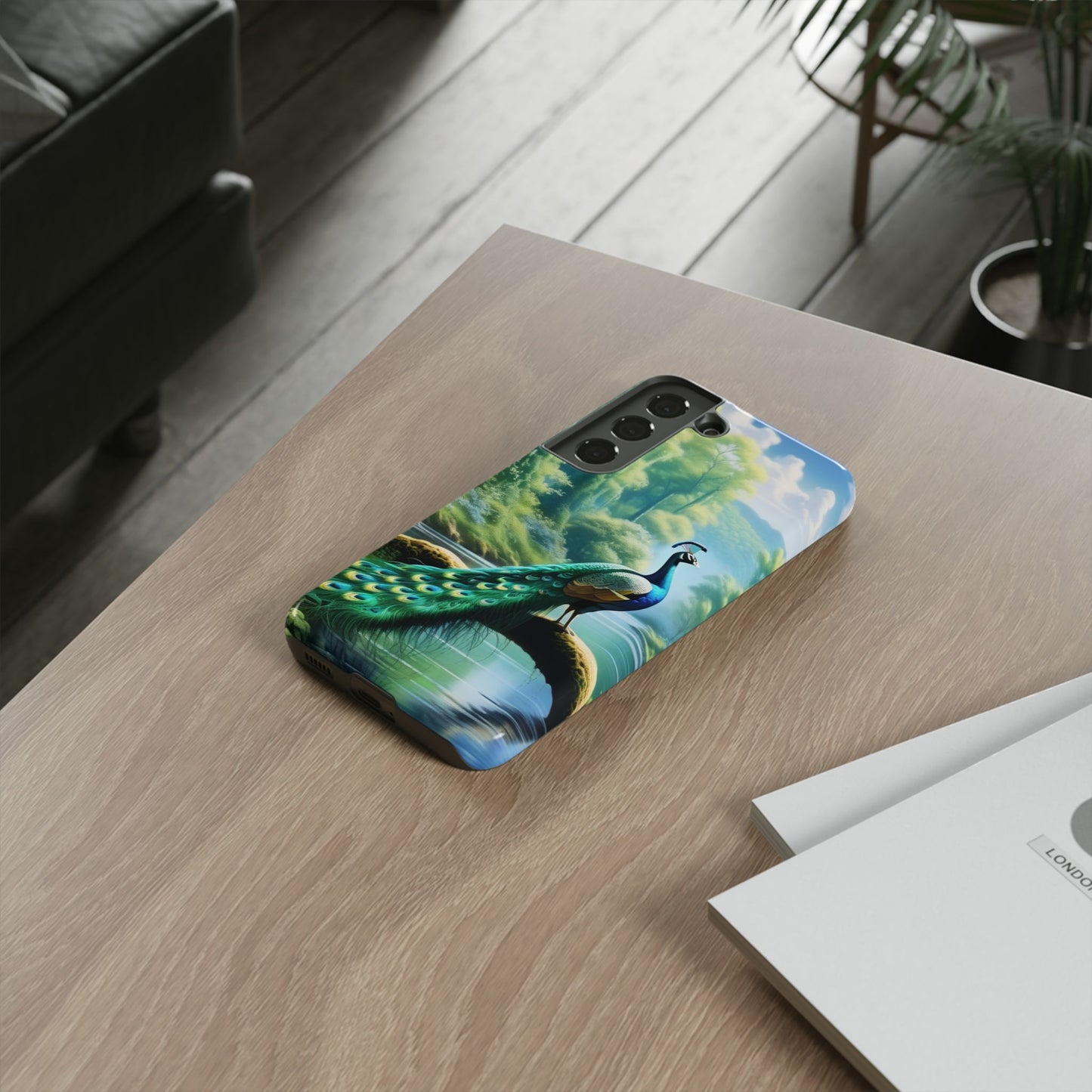 Feathers of Elegance (Peacock) Phone Case