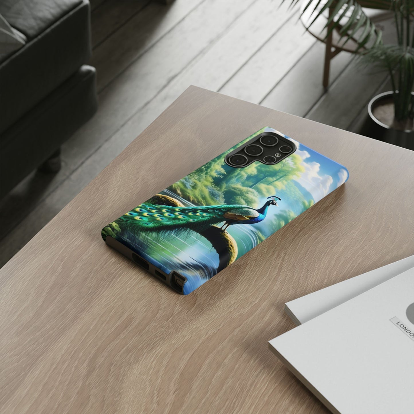 Feathers of Elegance (Peacock) Phone Case