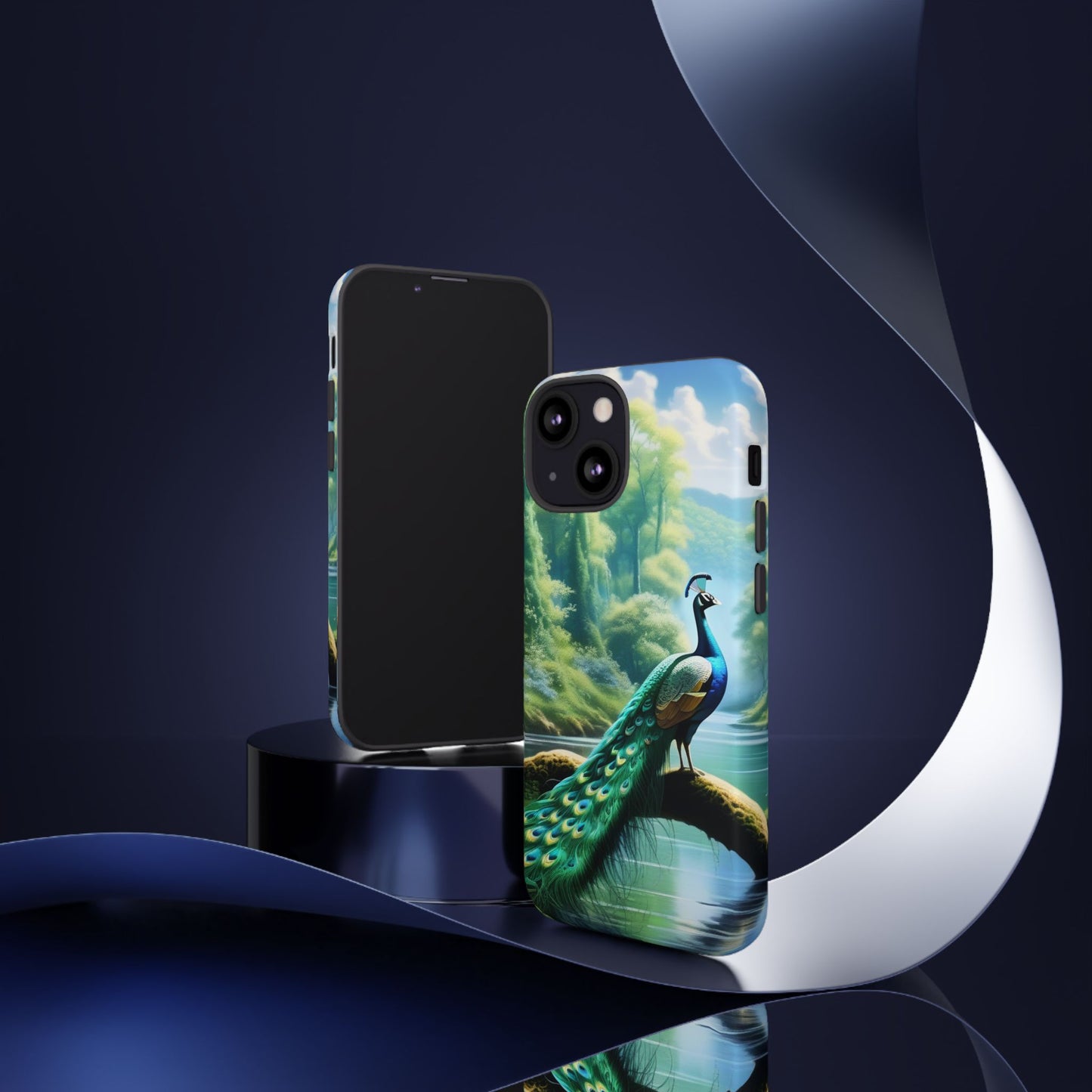 Feathers of Elegance (Peacock) Phone Case