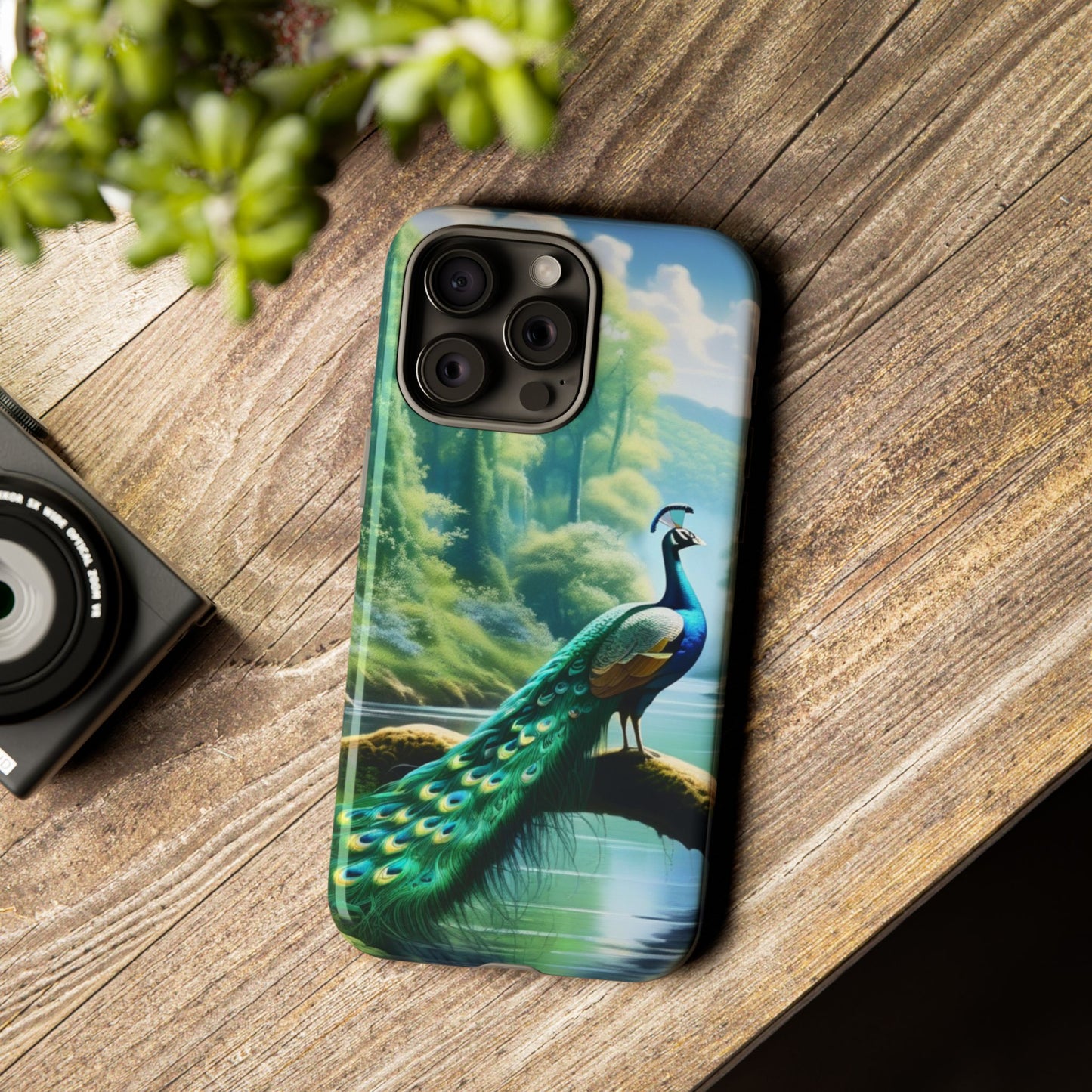 Feathers of Elegance (Peacock) Phone Case