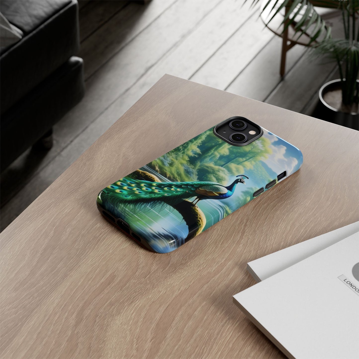 Feathers of Elegance (Peacock) Phone Case