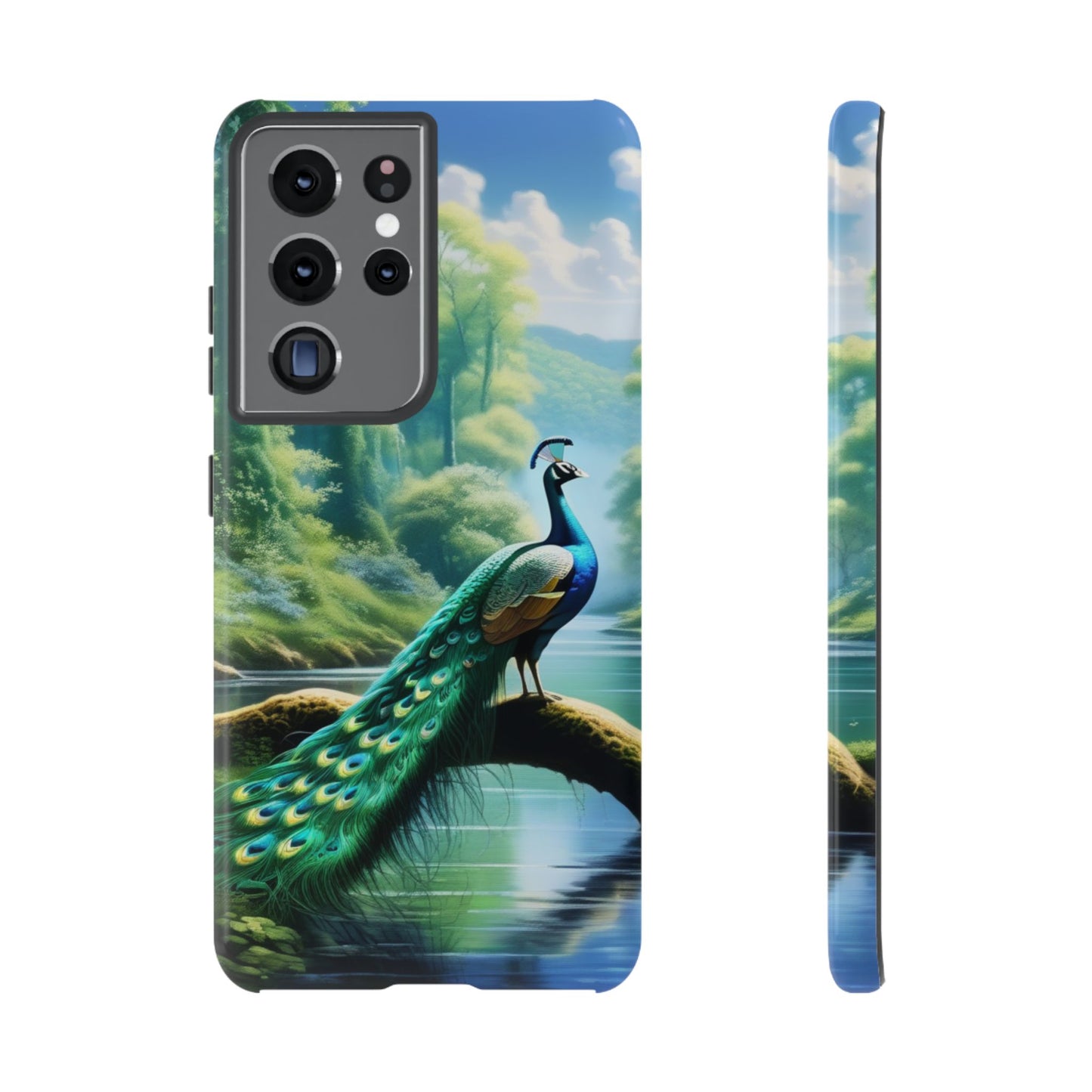 Feathers of Elegance (Peacock) Phone Case