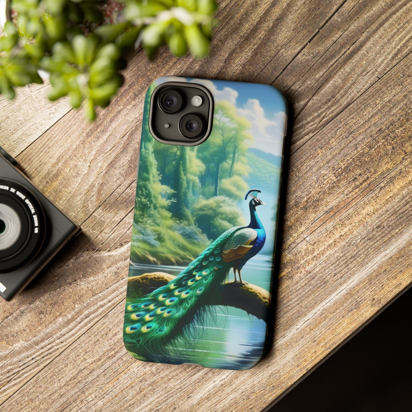 Feathers of Elegance (Peacock) Phone Case
