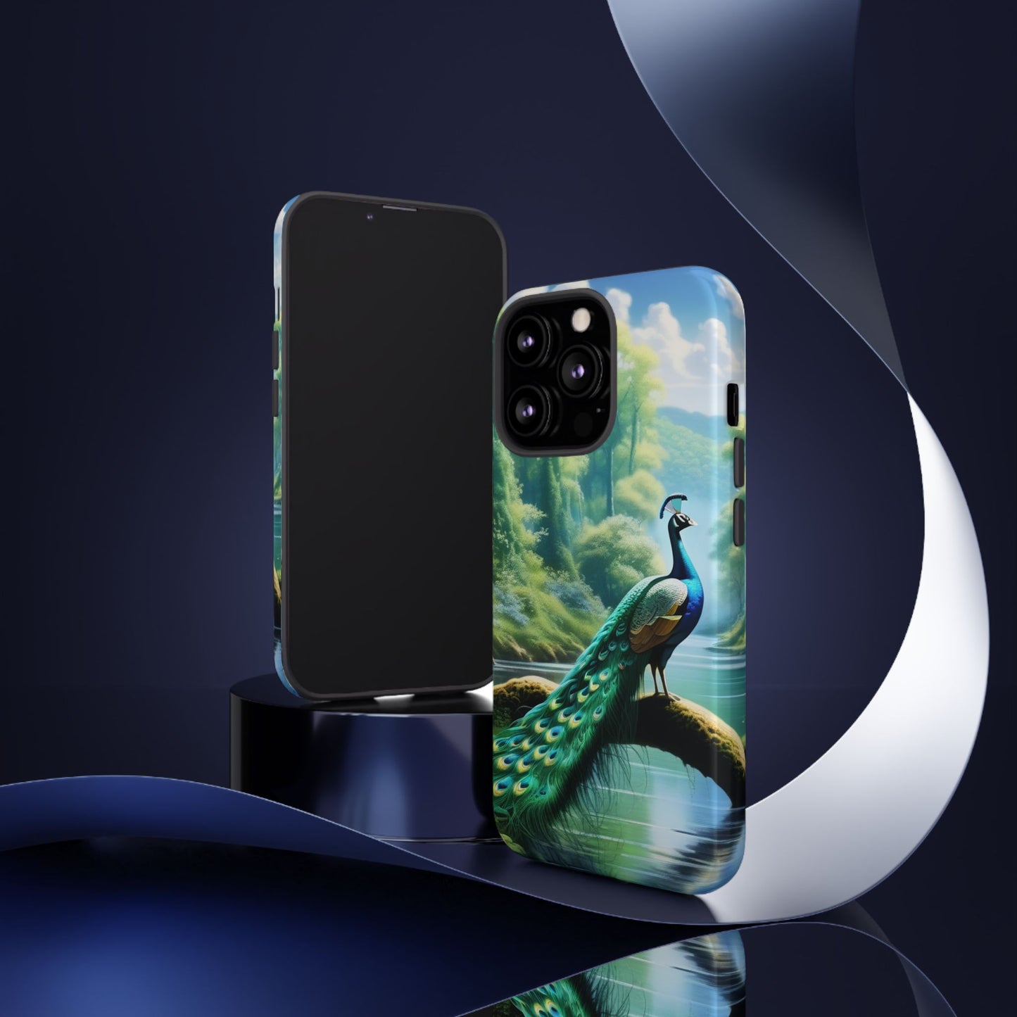 Feathers of Elegance (Peacock) Phone Case