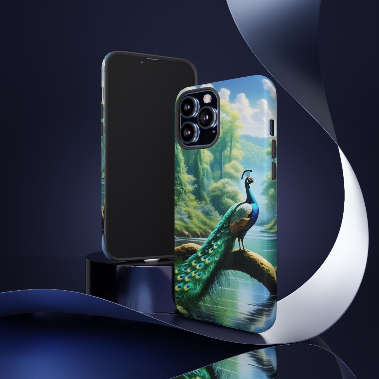 Feathers of Elegance (Peacock) Phone Case