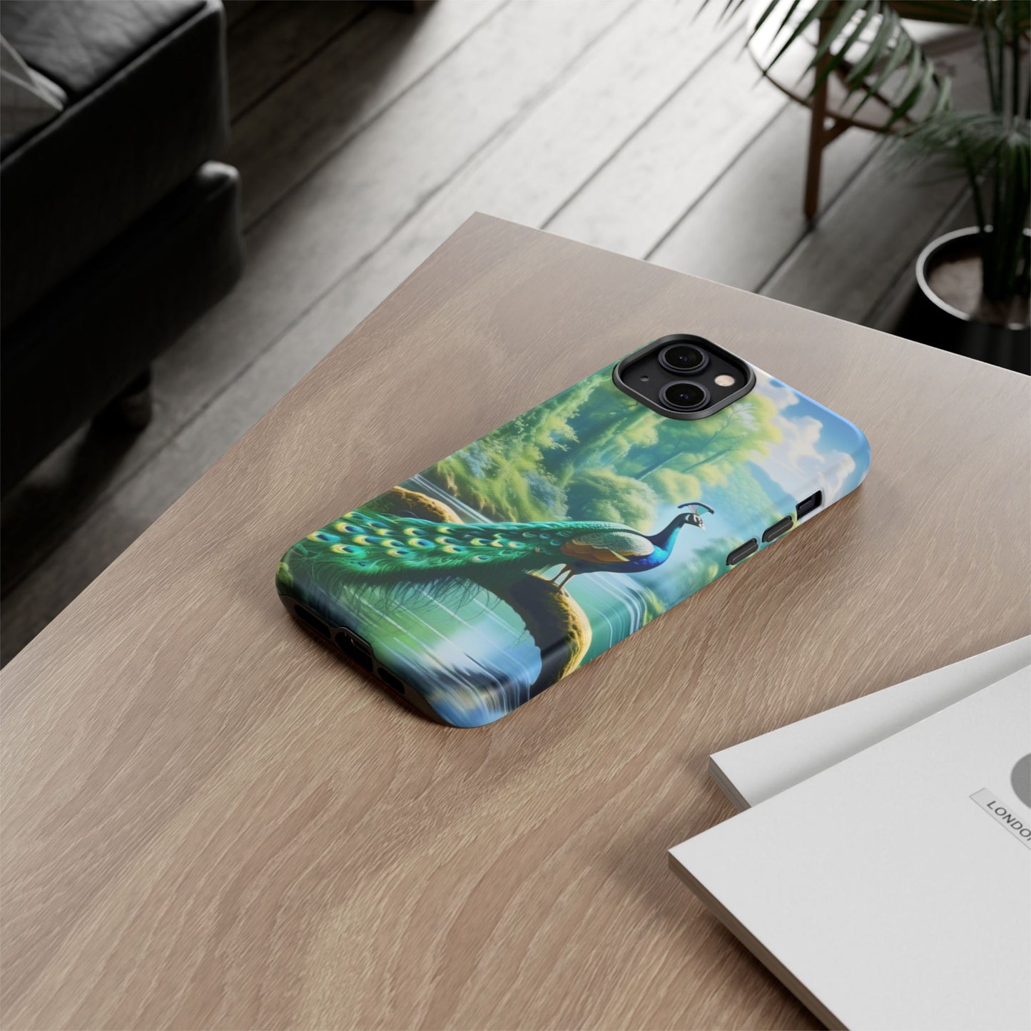 Feathers of Elegance (Peacock) Phone Case