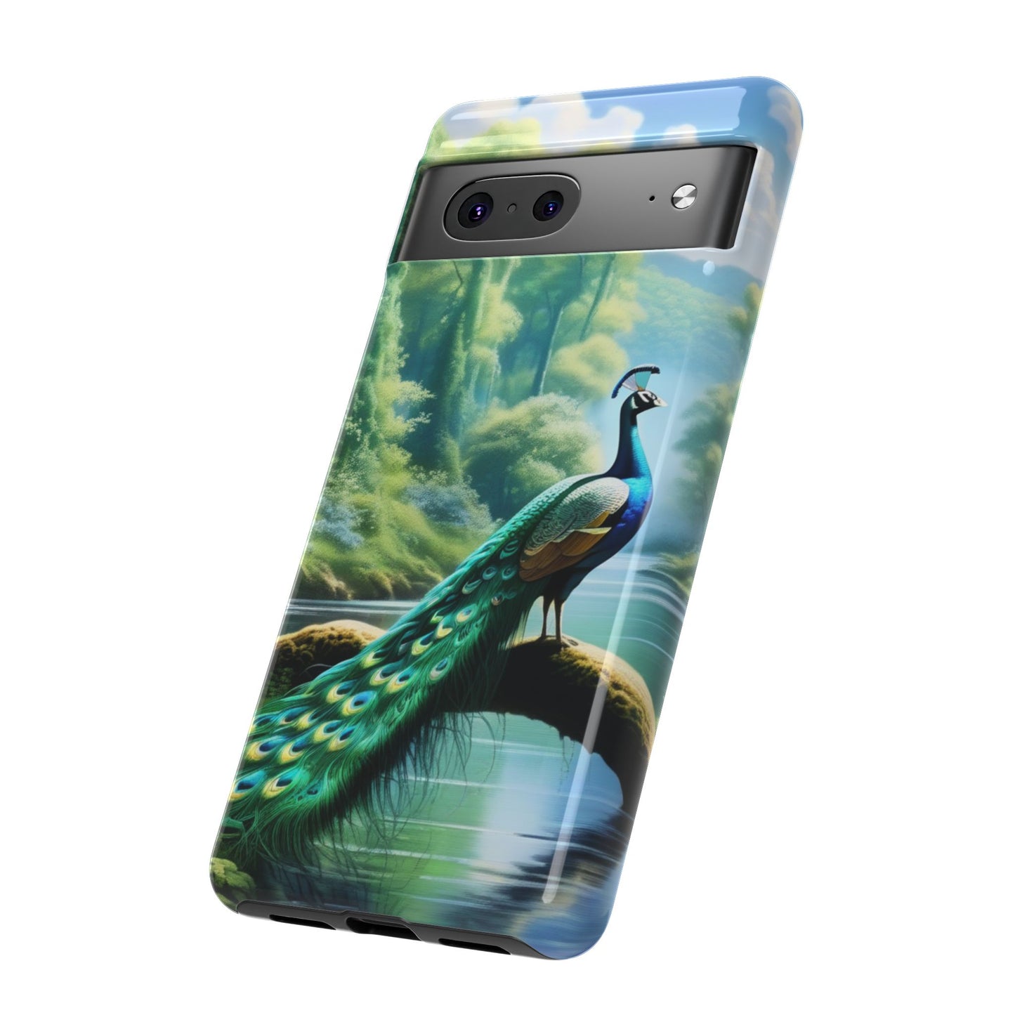 Feathers of Elegance (Peacock) Phone Case