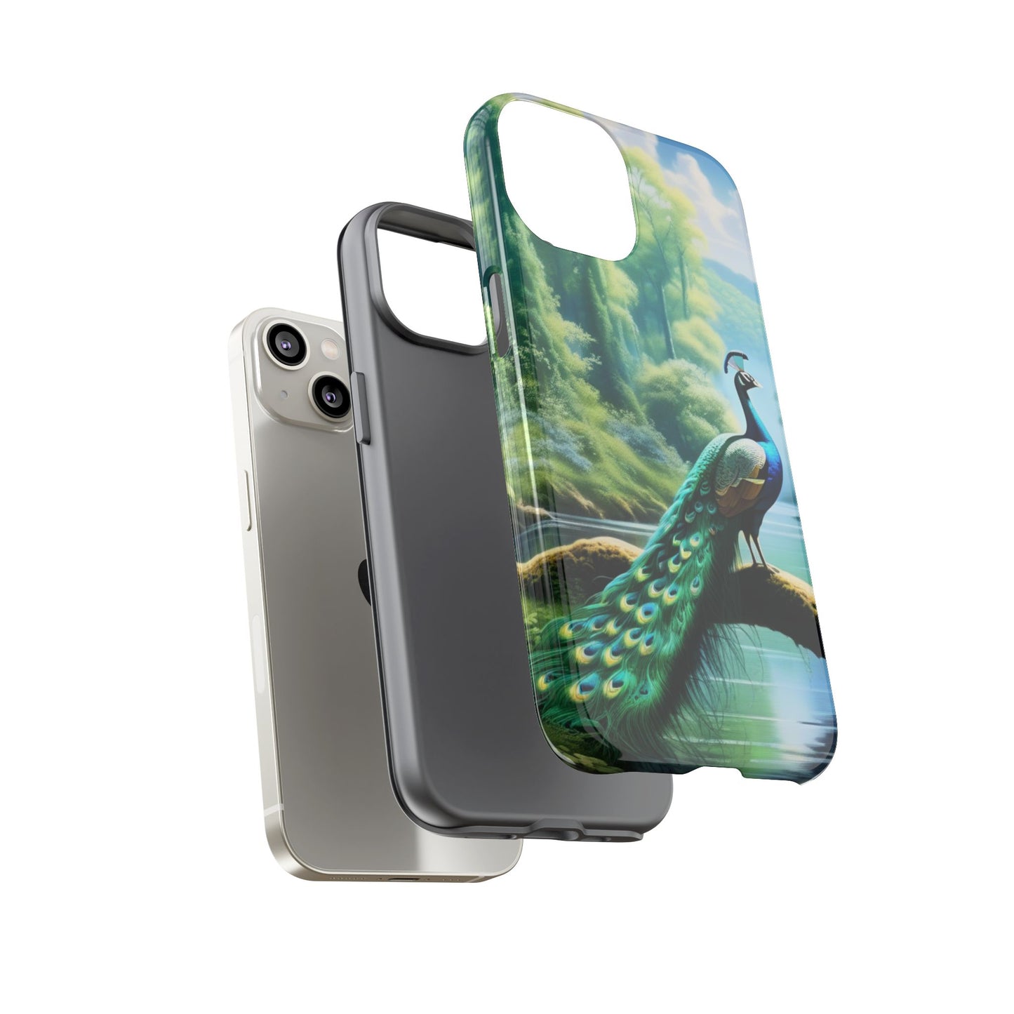 Feathers of Elegance (Peacock) Phone Case