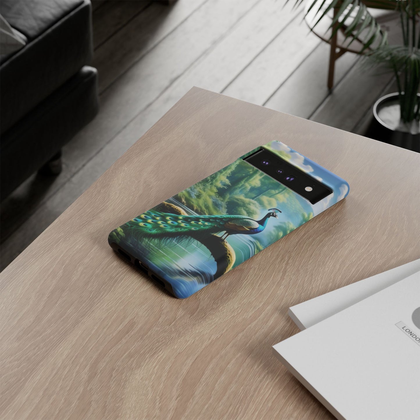 Feathers of Elegance (Peacock) Phone Case