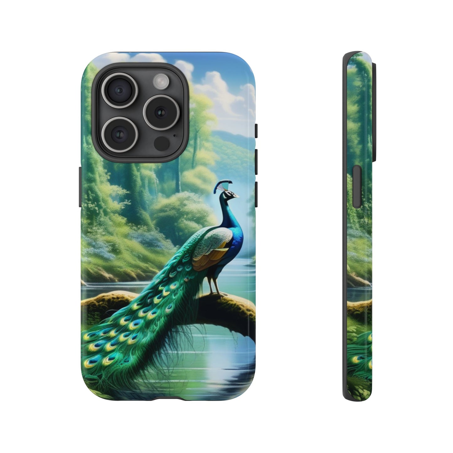 Feathers of Elegance (Peacock) Phone Case