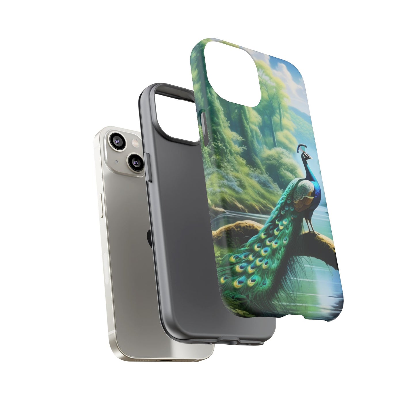 Feathers of Elegance (Peacock) Phone Case
