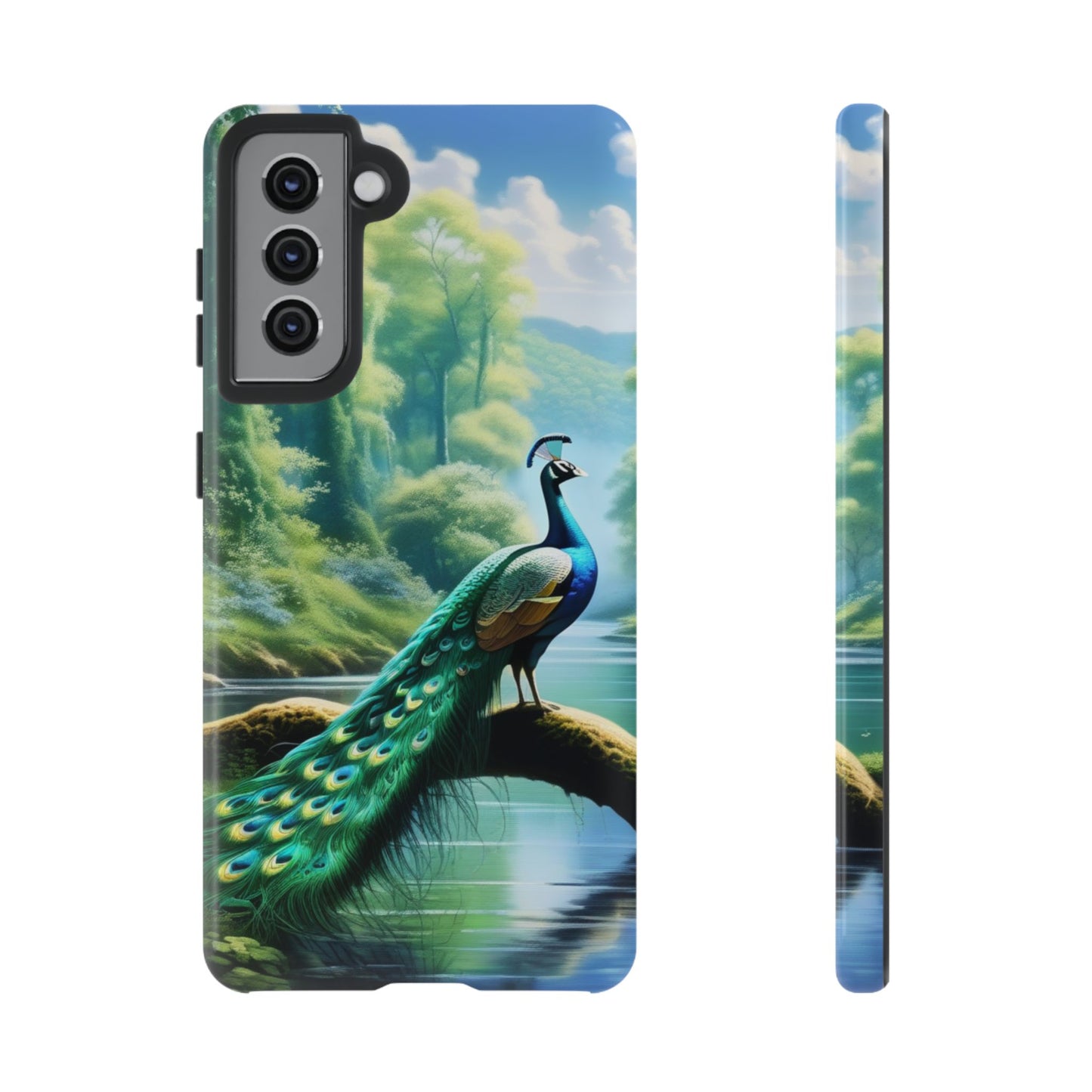 Feathers of Elegance (Peacock) Phone Case