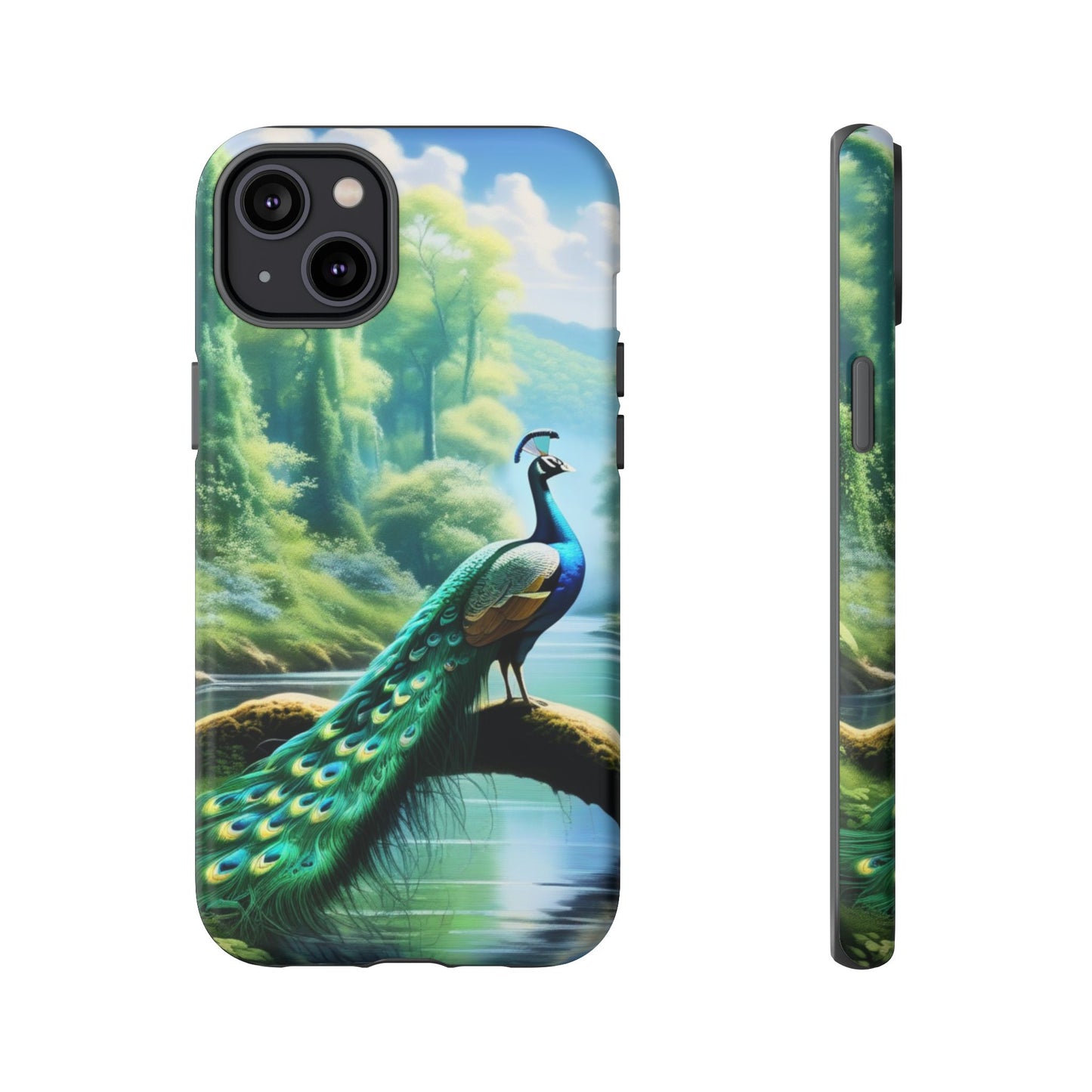 Feathers of Elegance (Peacock) Phone Case